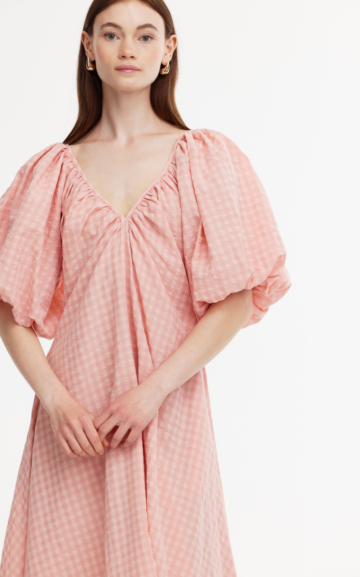 Mimi Dress - Blush Gingham