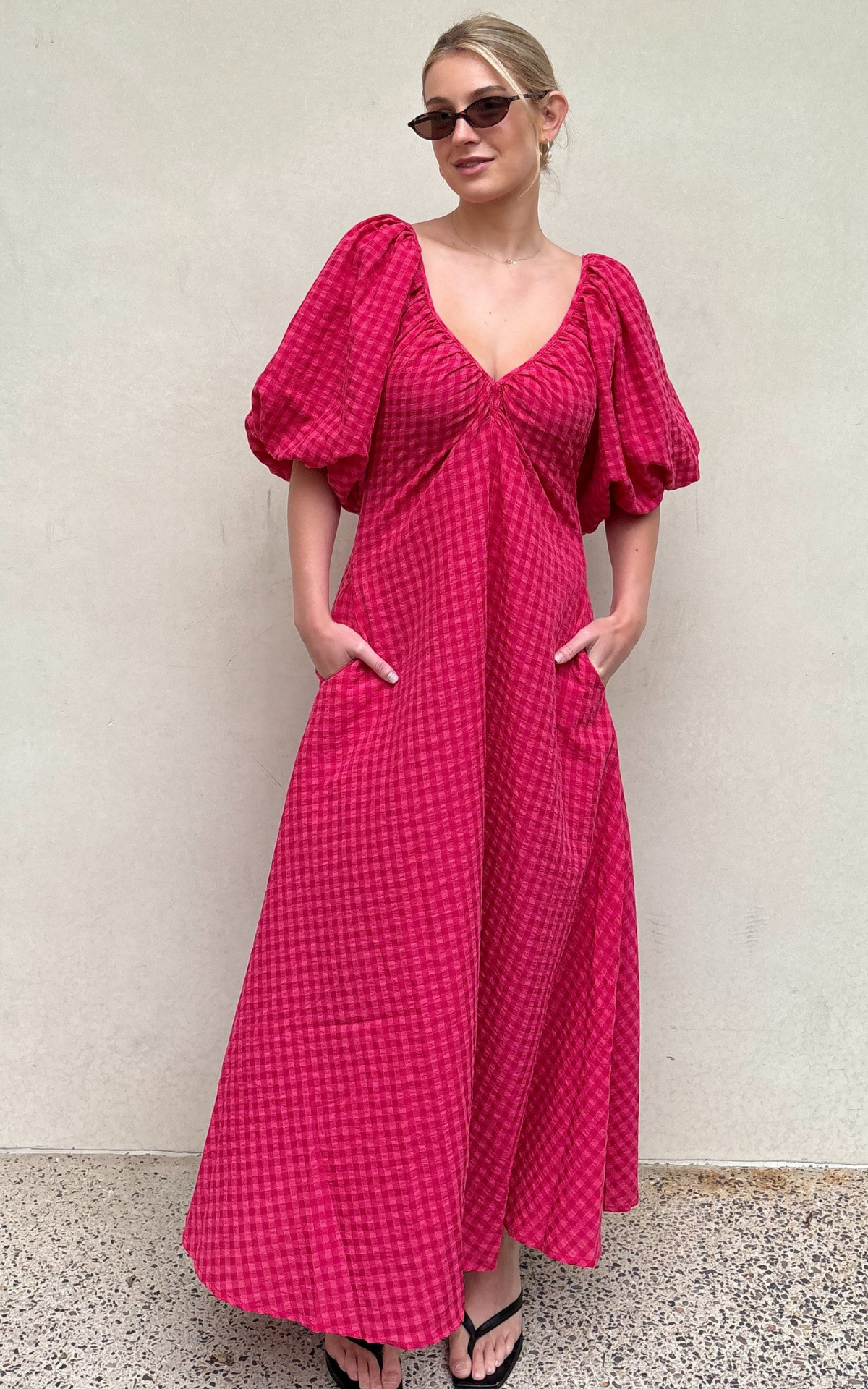 Mimi dress Rosas gingham