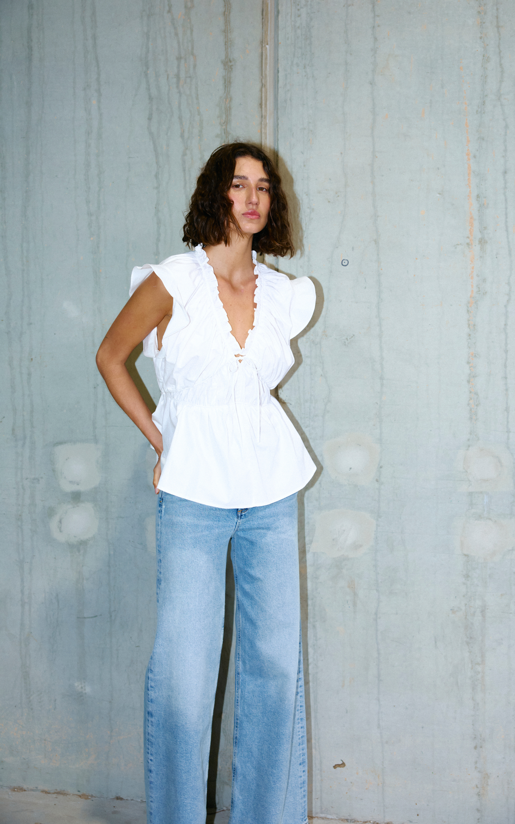 Bobbie Top - Ivory