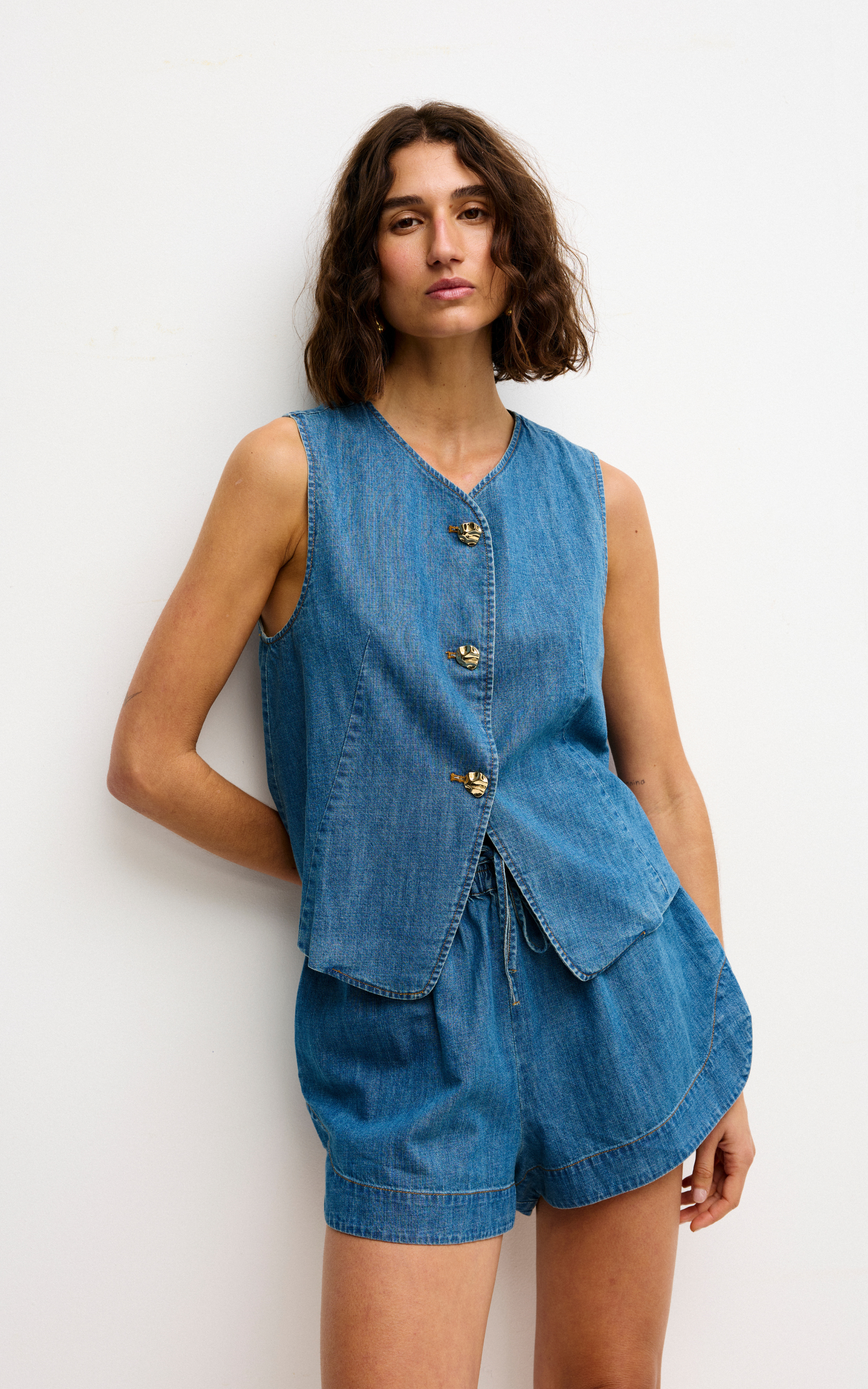 Camille Vest - Denim