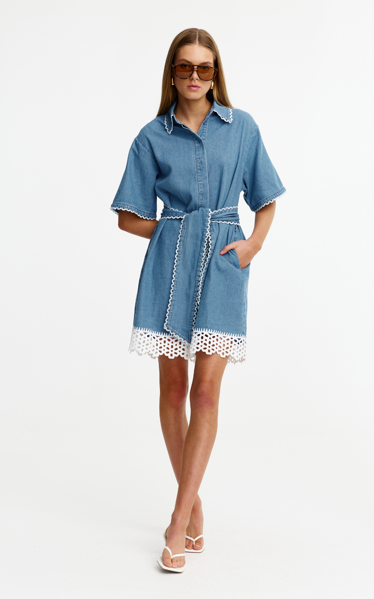 Sierra Mini Dress - Vintage Denim