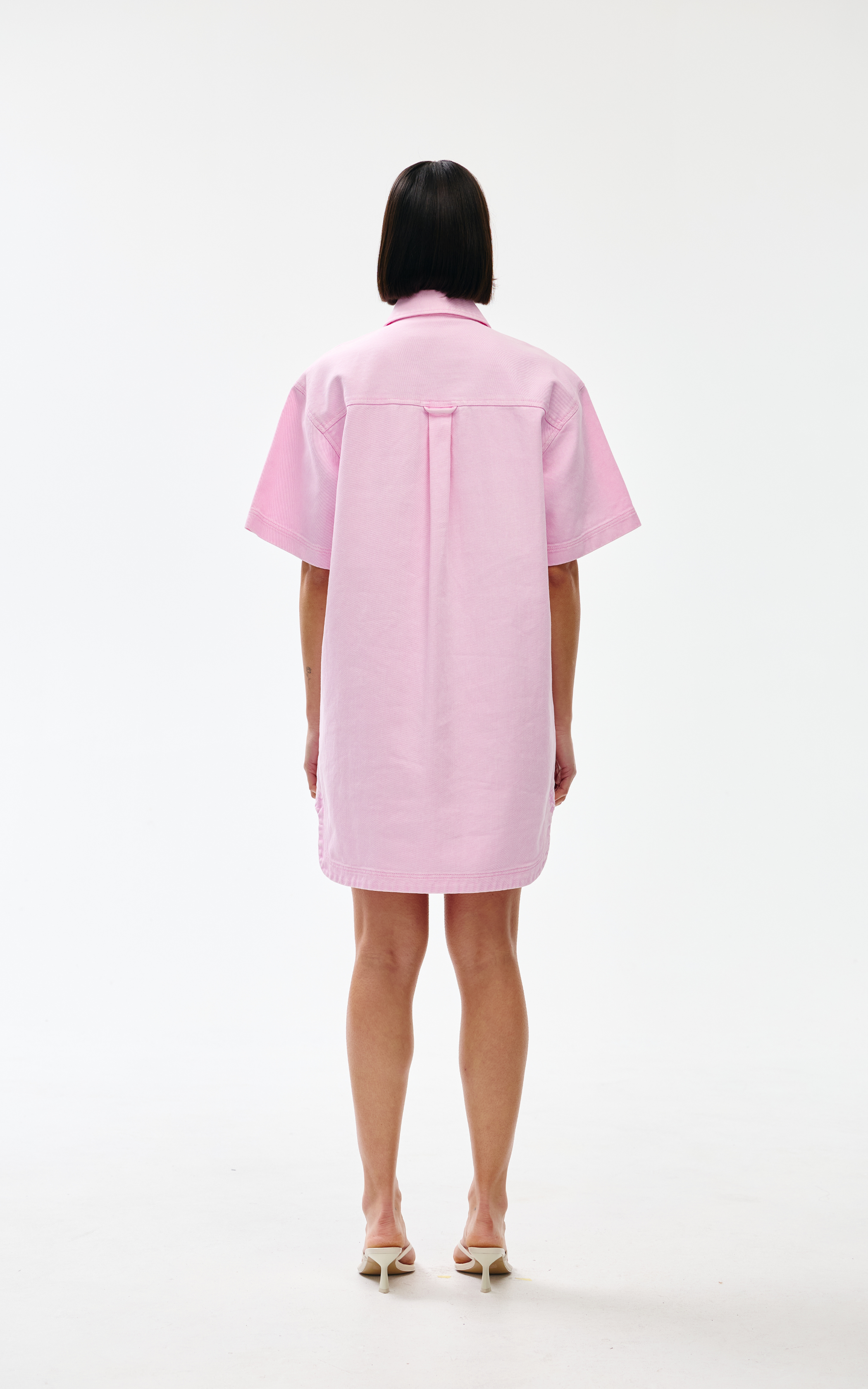 Freya Dress - Blush Wash Denim