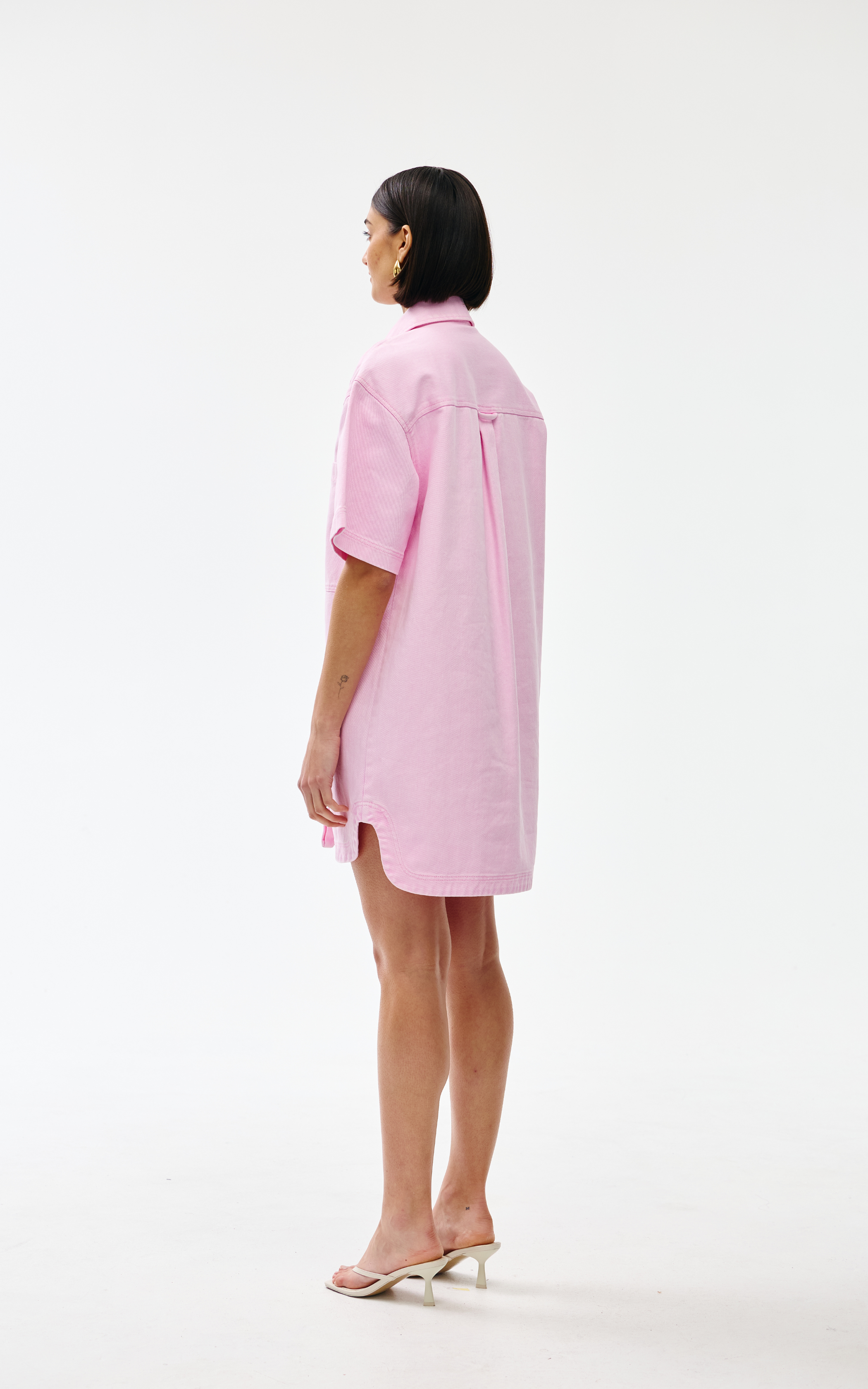 Freya Dress - Blush Wash Denim