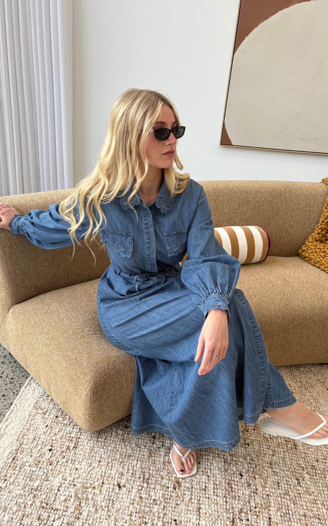 Laurel Dress - Denim