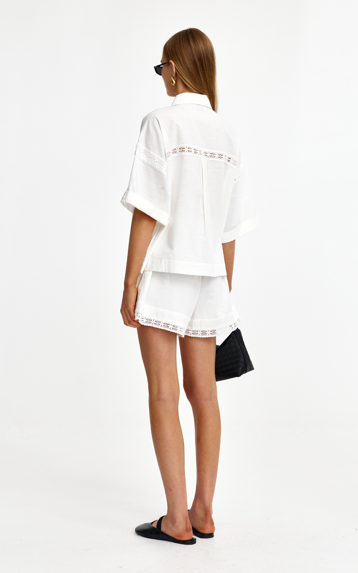 Katie Lace Shirt - Ivory