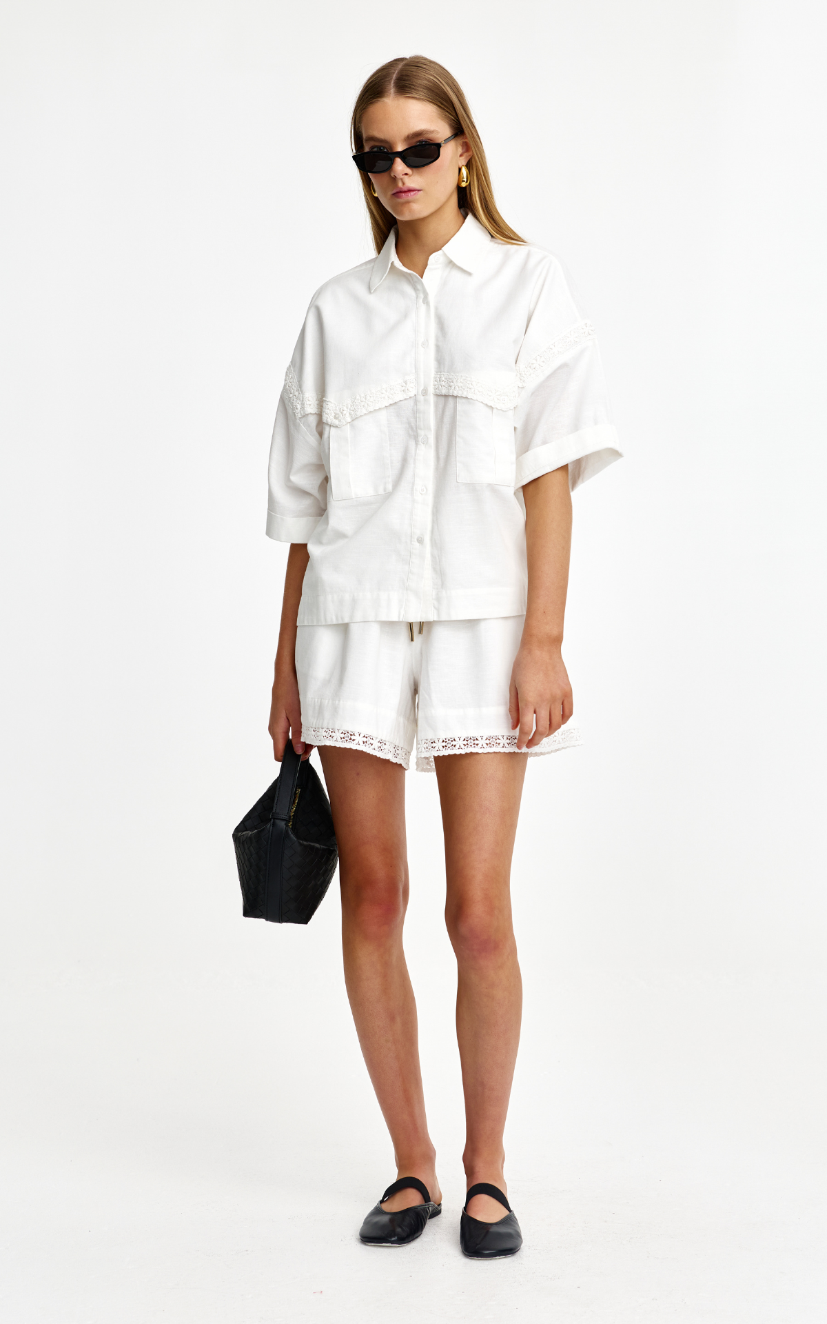 Katie Lace Shirt - Ivory
