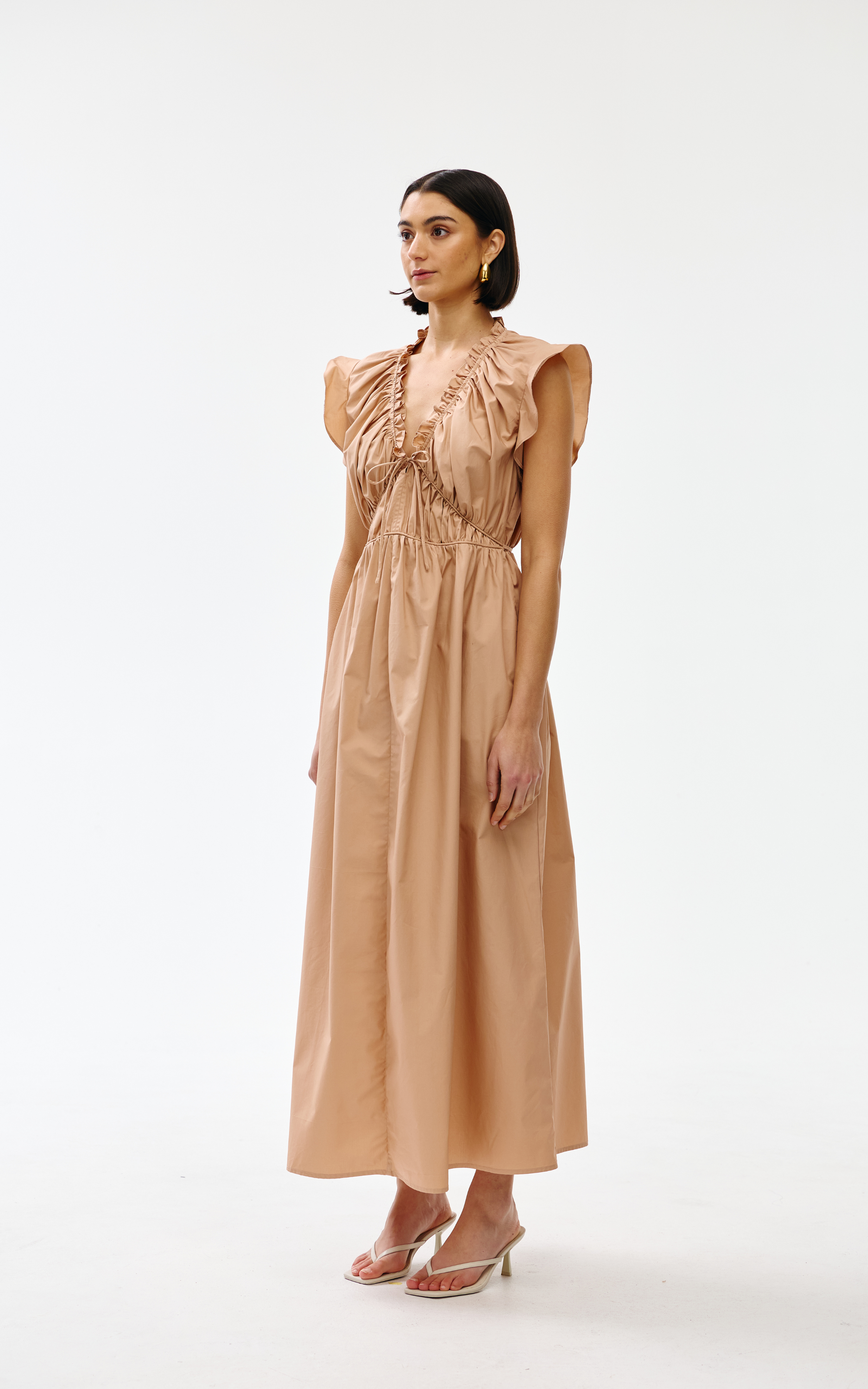 Thea Dress - Taupe