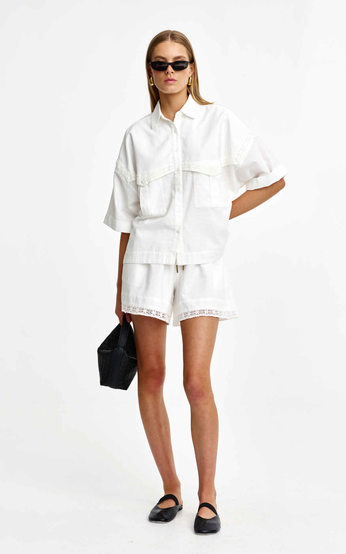Katie Lace Shirt - Ivory