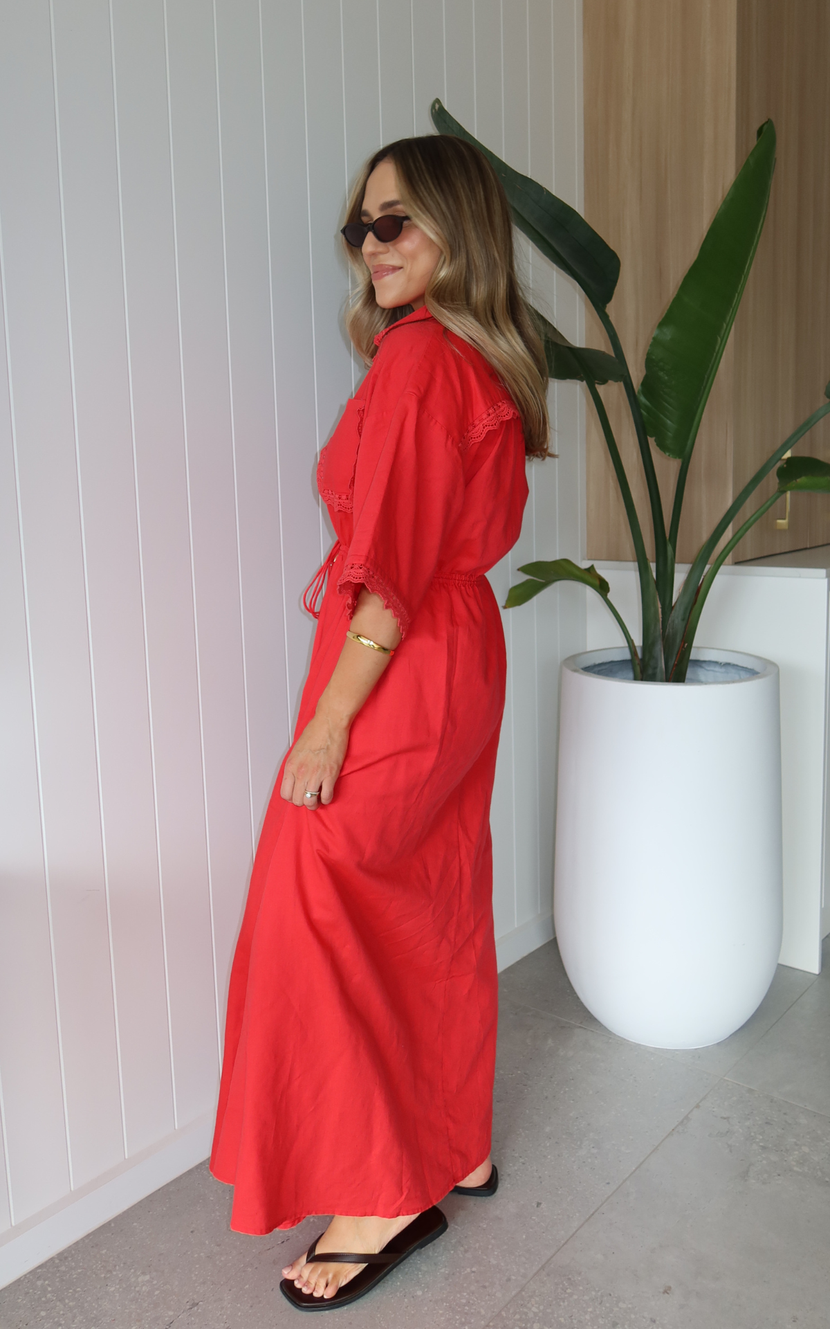 Evie Dress - Red