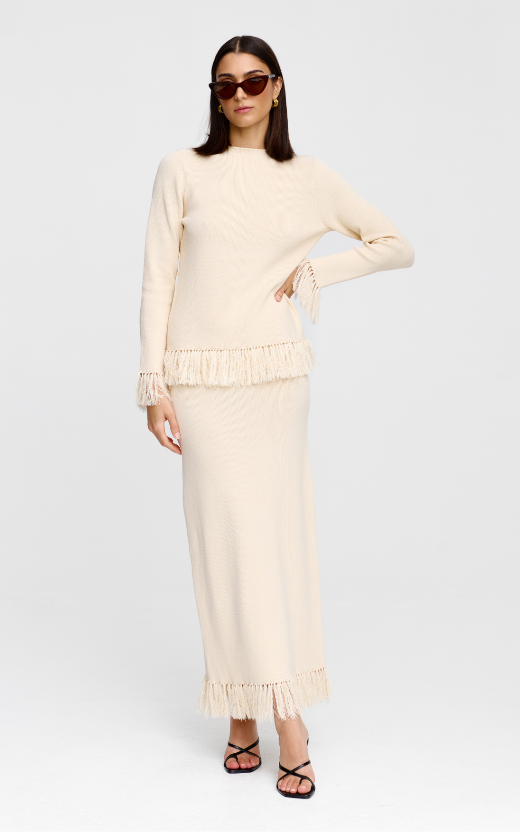 Marigold Knit Skirt - Natural