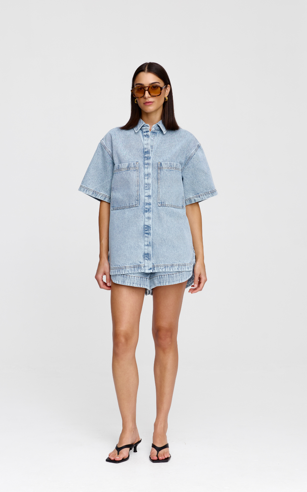 Freya Shirt - Light Wash Denim