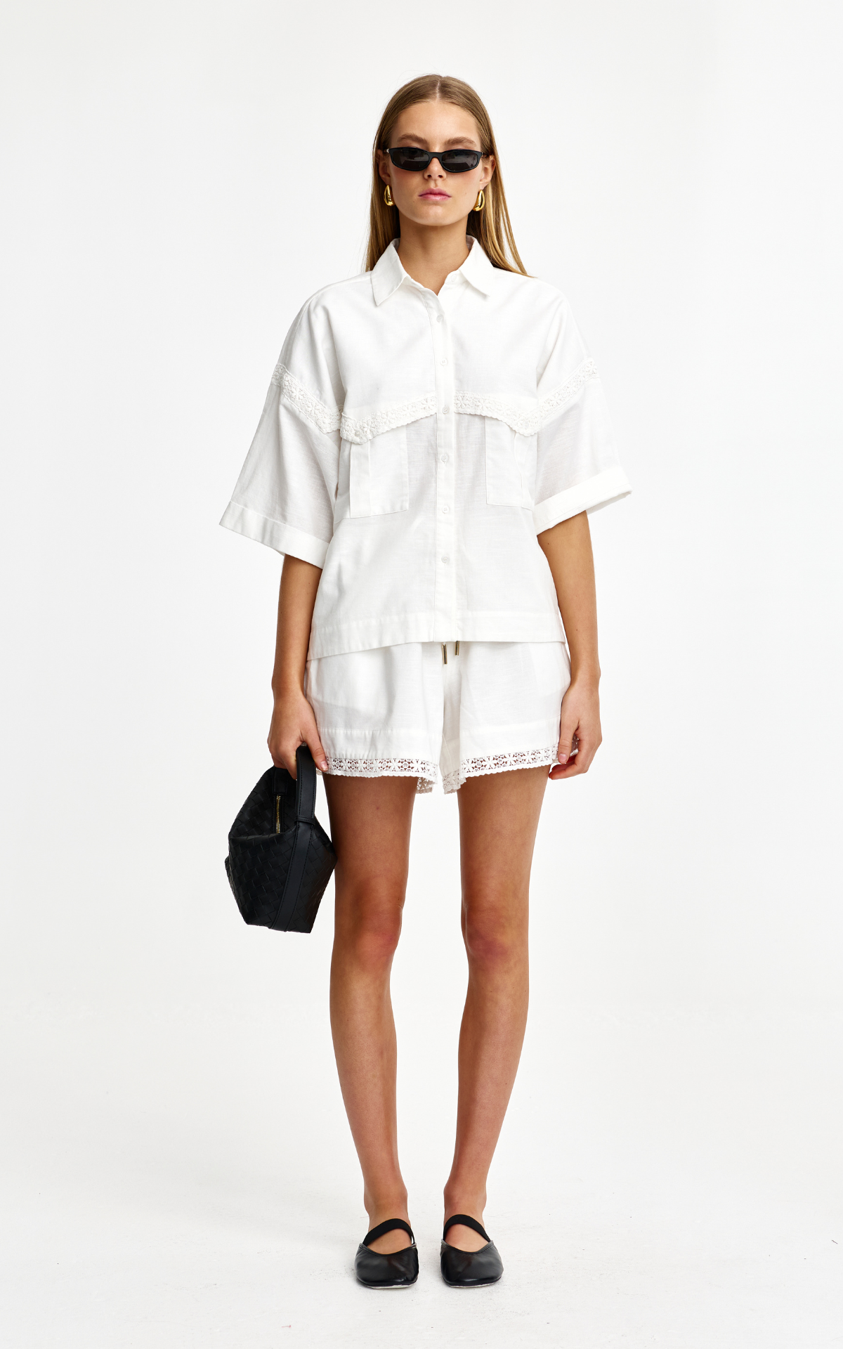 Katie Lace Shirt - Ivory