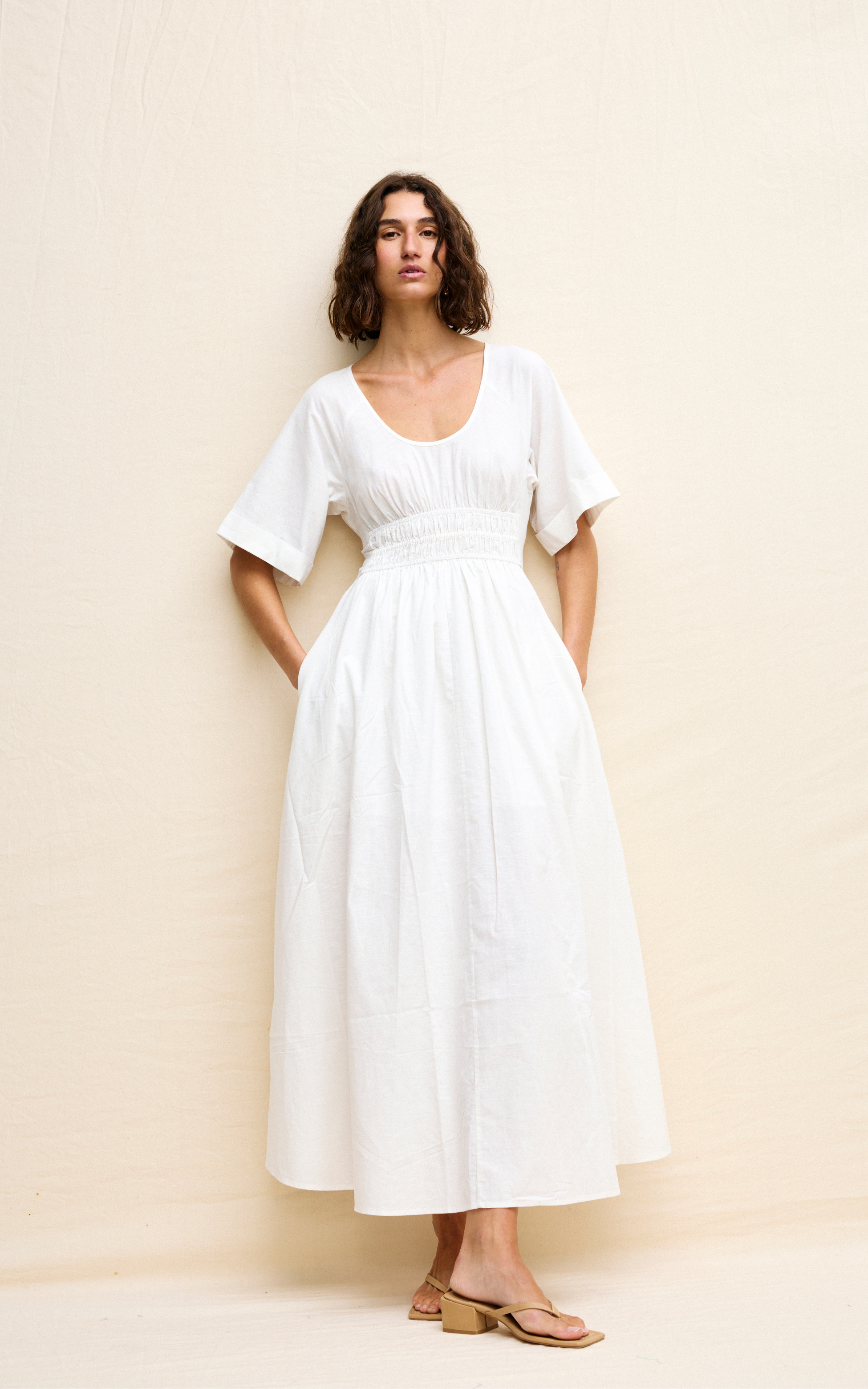 Poet Dress - Ivory