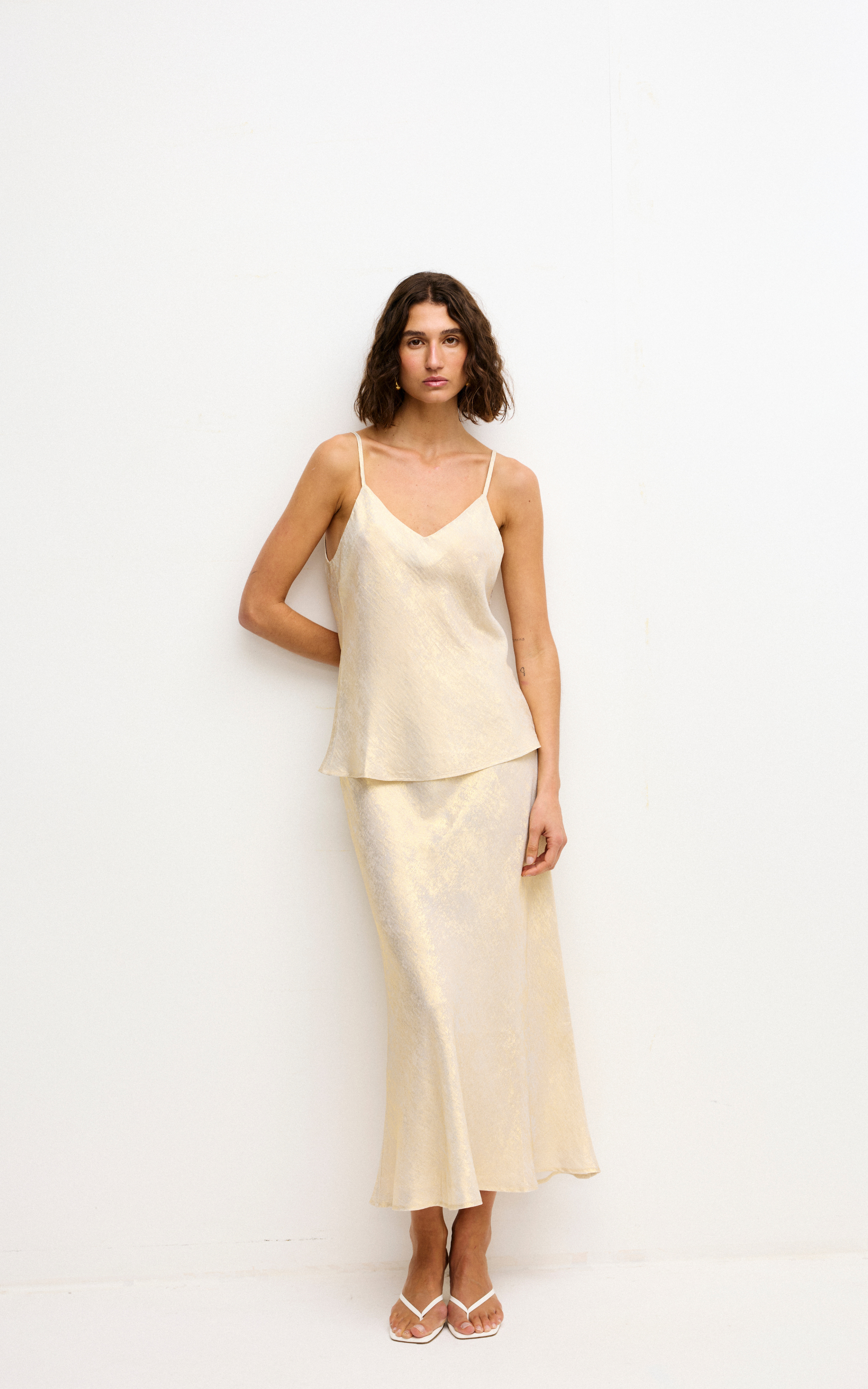 Gia Skirt - Gold Lustre