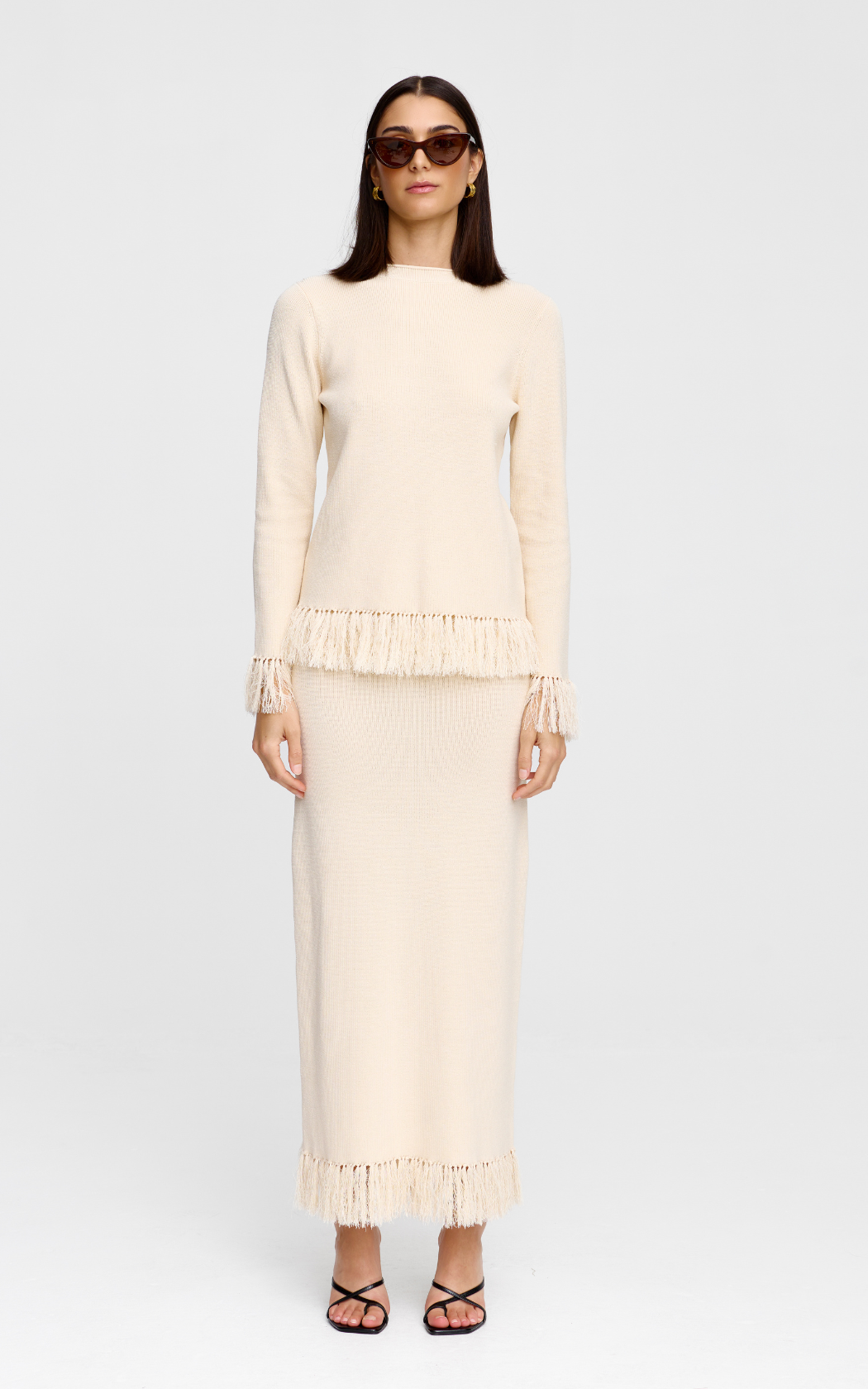 Marigold Knit Skirt - Natural