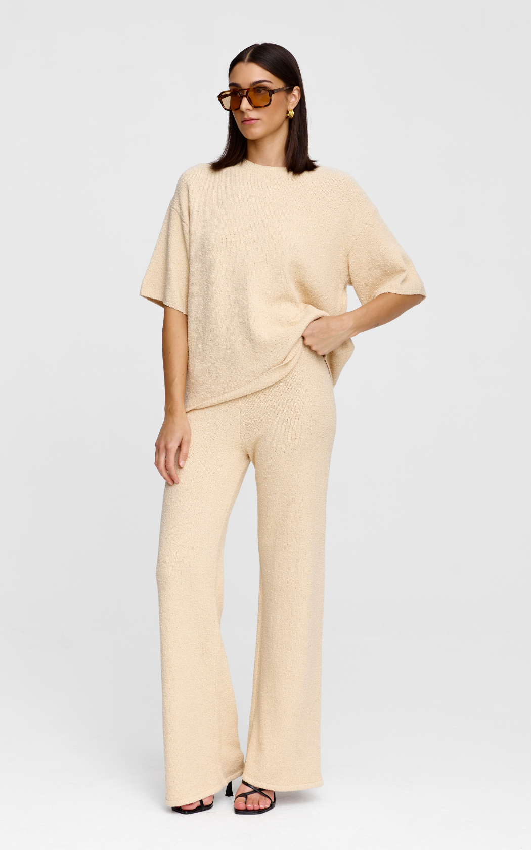 Camden Knit Pant - Natural