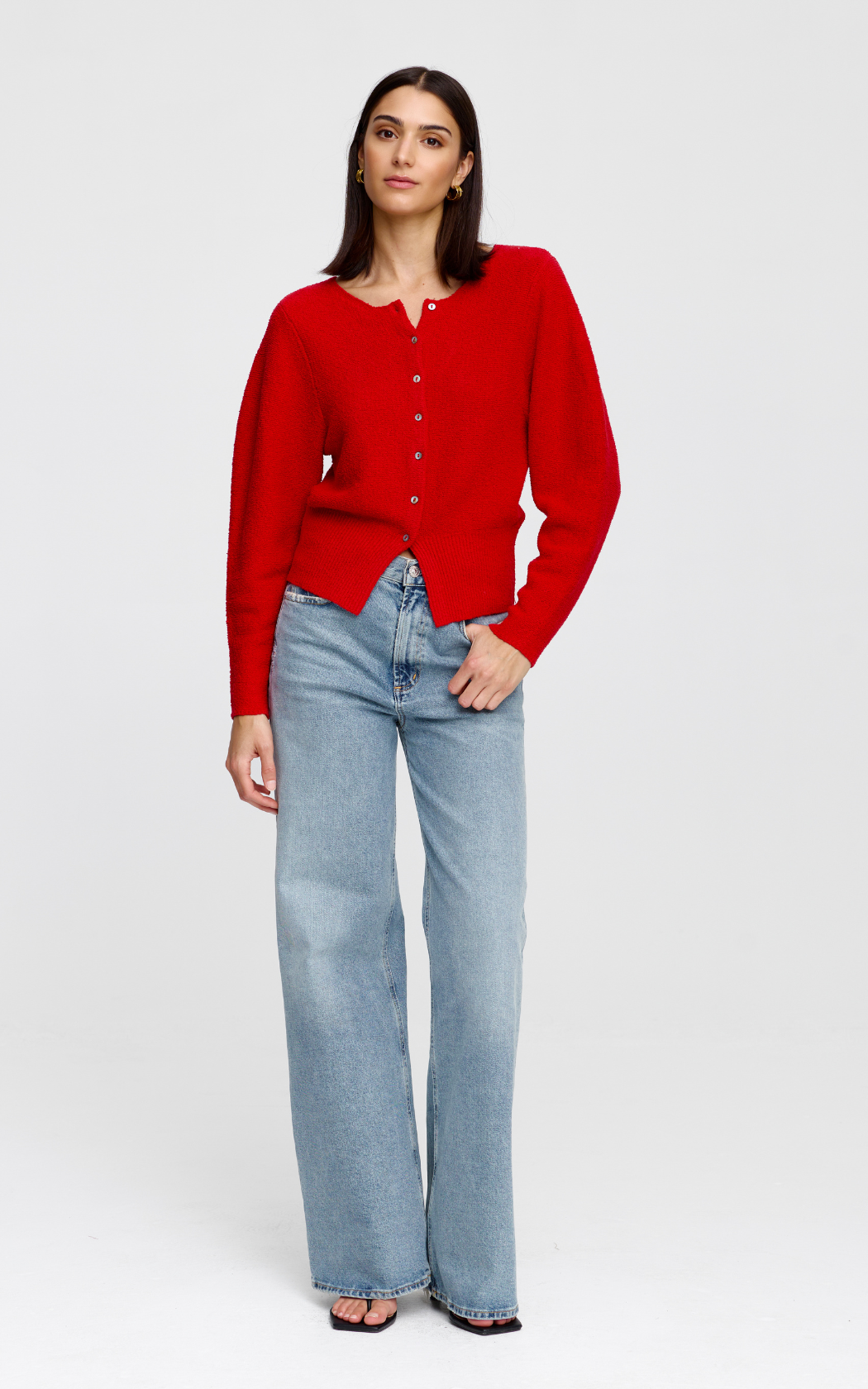 Montana Cardigan - Cherry