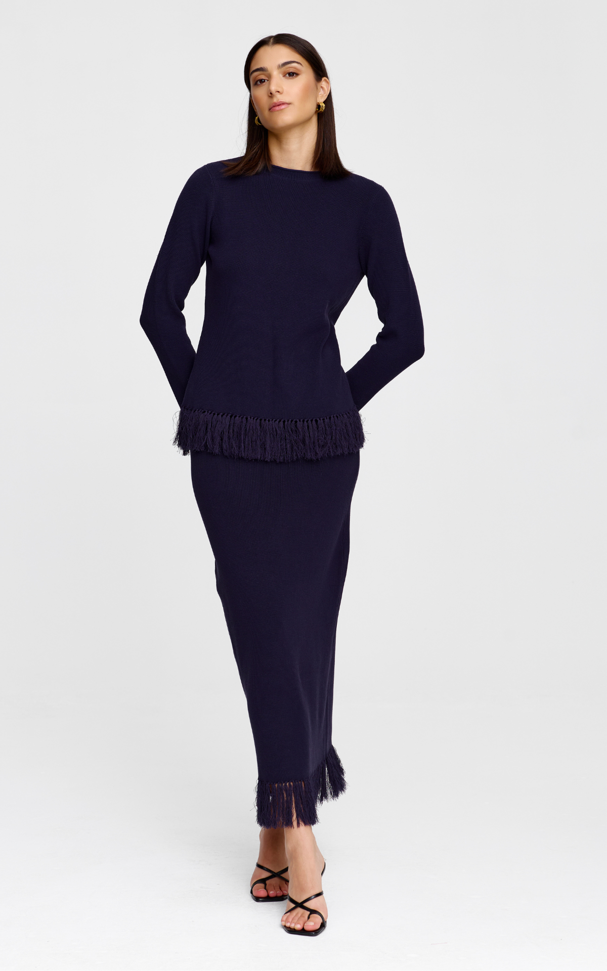 Marigold Knit Skirt - Midnight