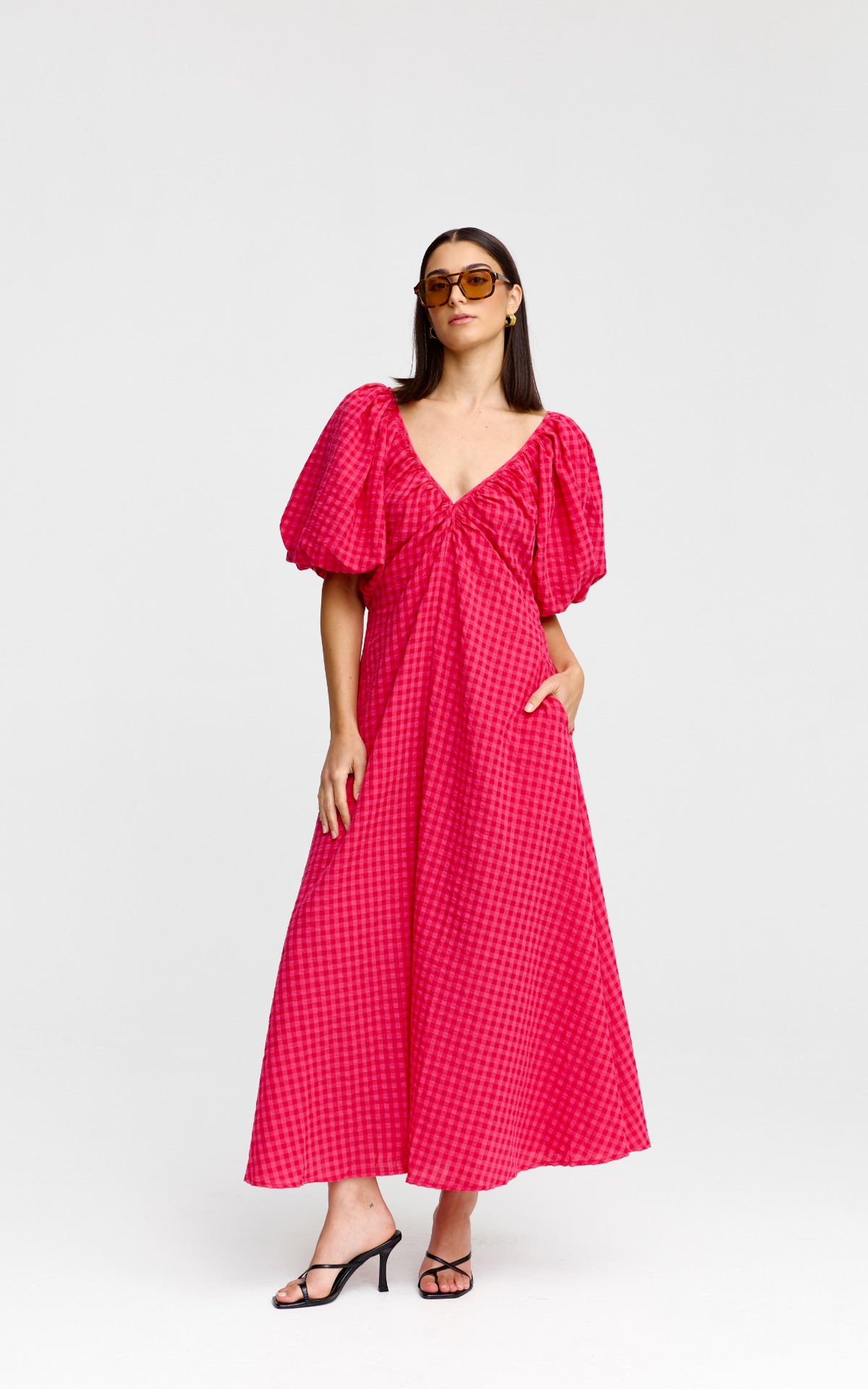 Mimi dress Rosas gingham
