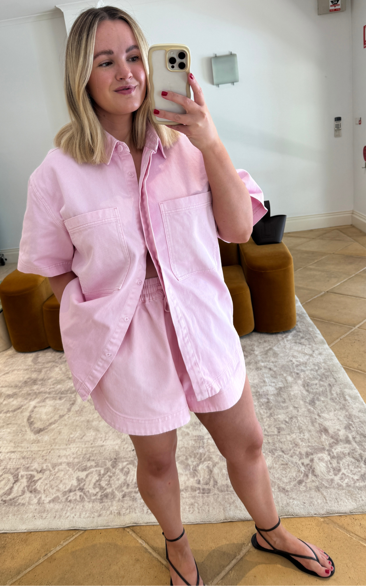 Freya Shirt - Blush Wash Denim