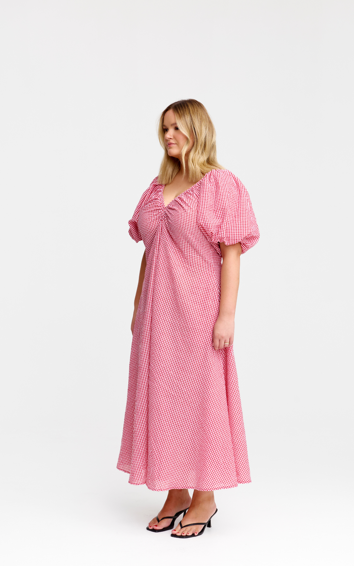 Mimi Dress - Red Gingham