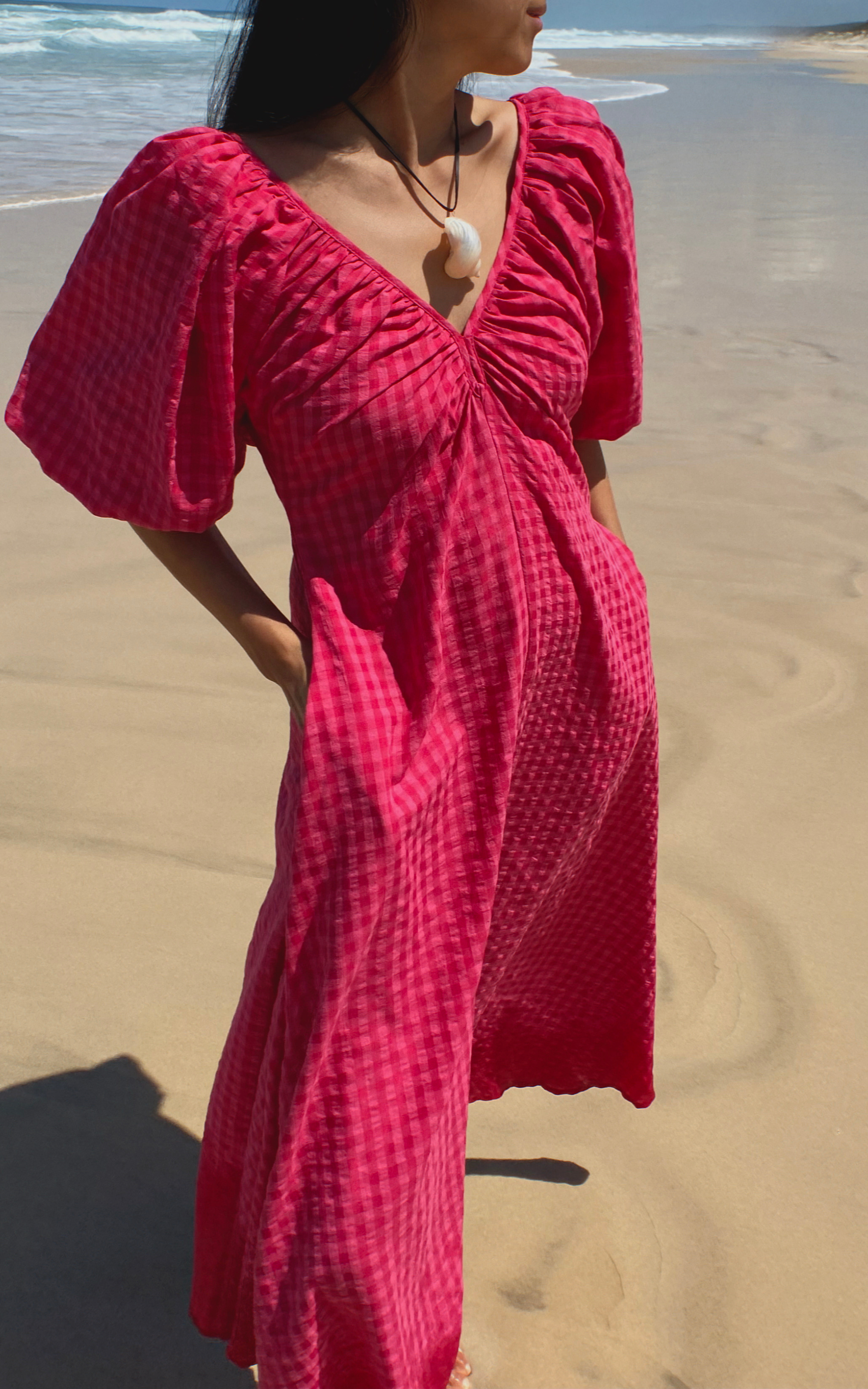 Mimi Dress - Rosas Gingham