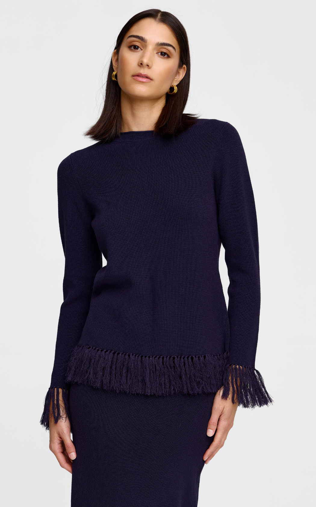 Marigold Knit Top - Midnight