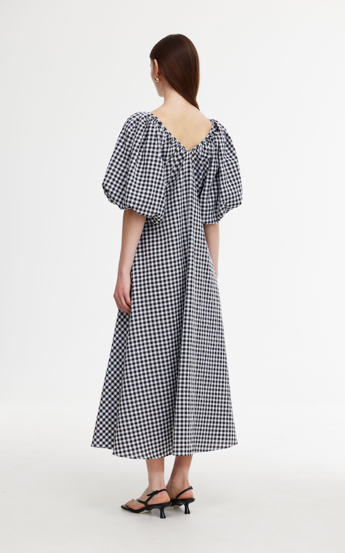 Mimi Dress - Black + White Gingham