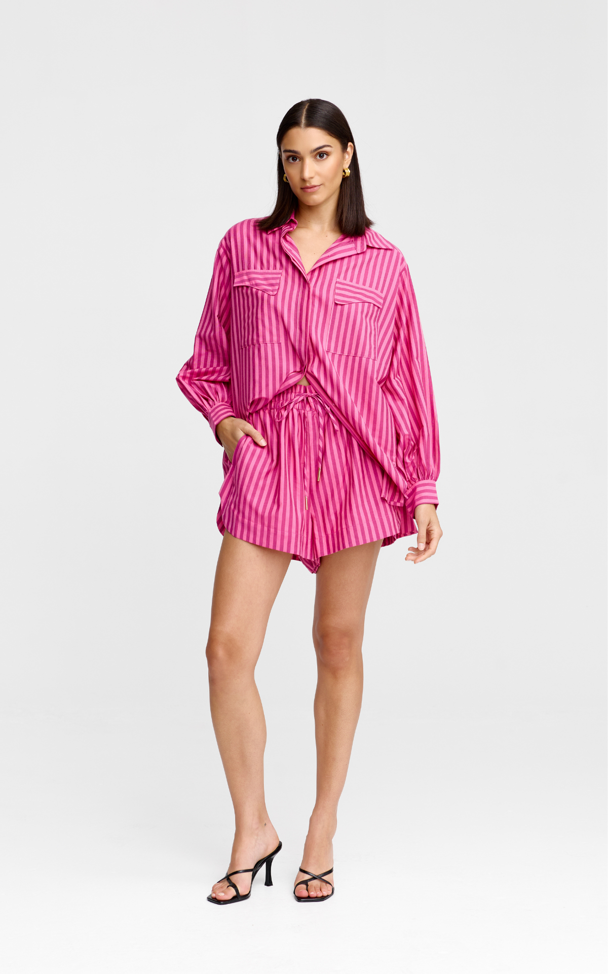 Juniper Short - Raspberry Stripe