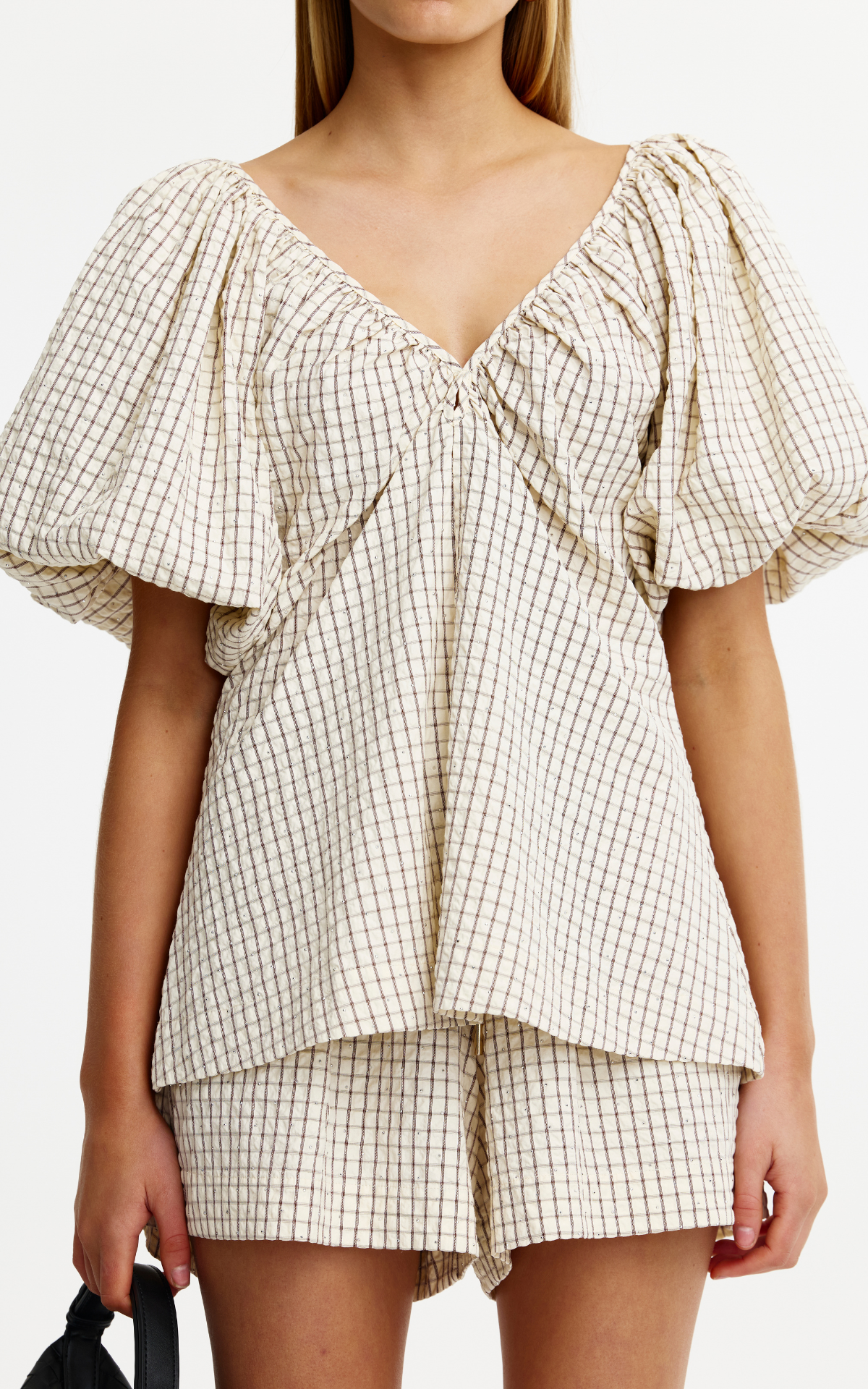 Mimi Top - Rhinestone Gingham