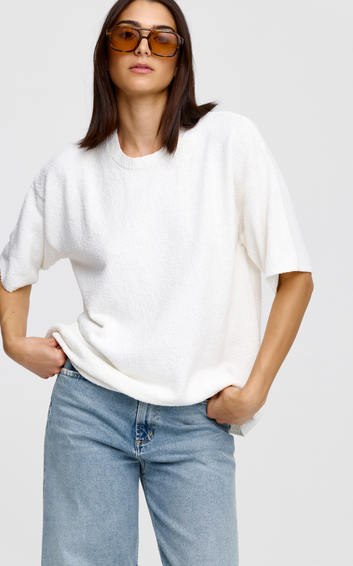Camden Knit Tee - Ivory