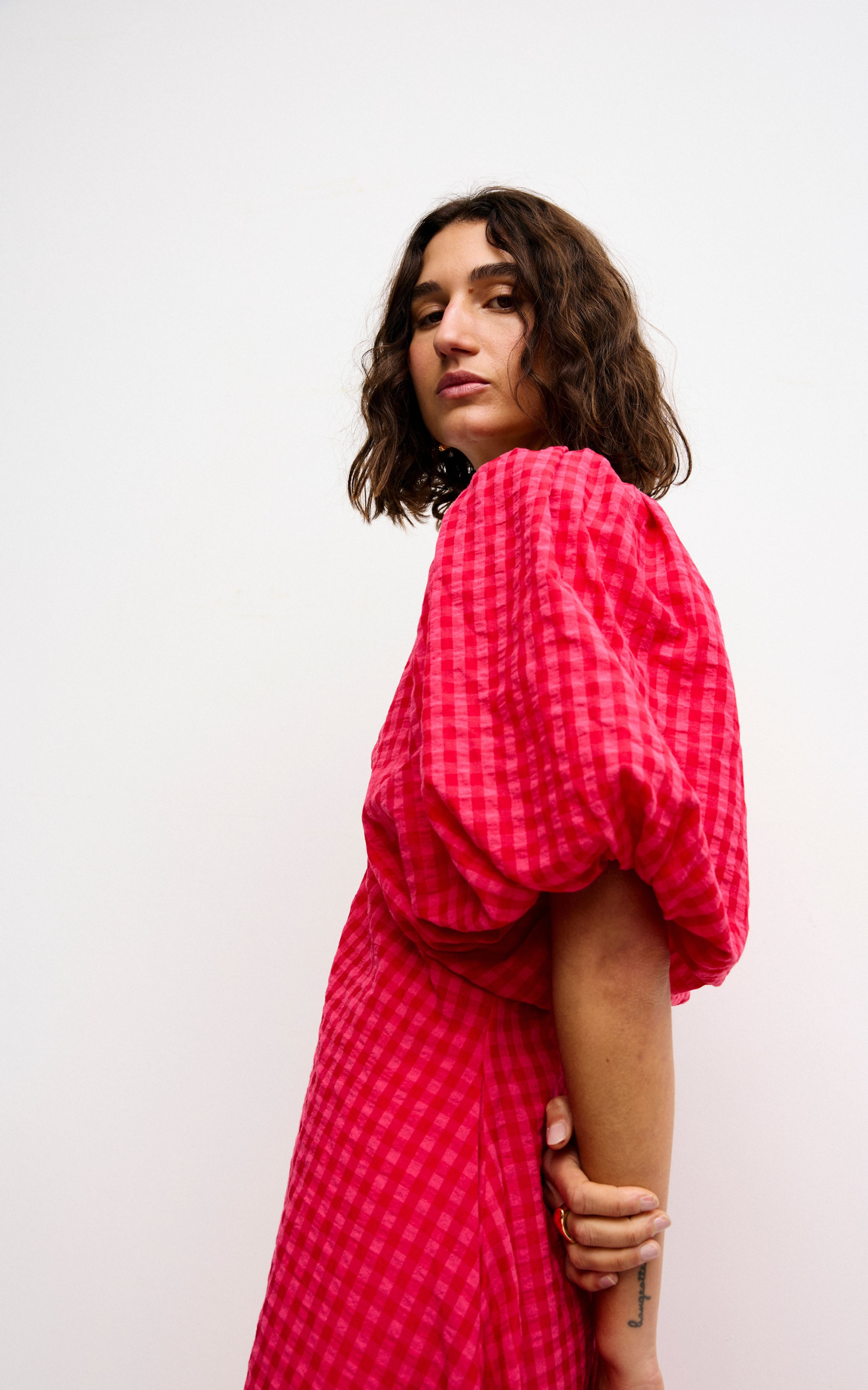 Mimi Dress - Rosas Gingham