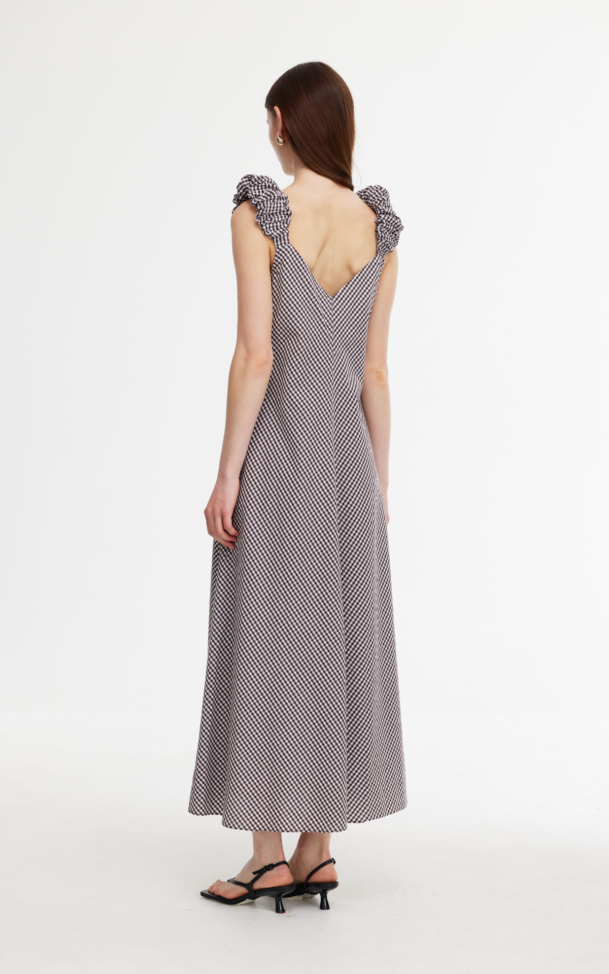 Scrunchie Slip - Chocolate Gingham