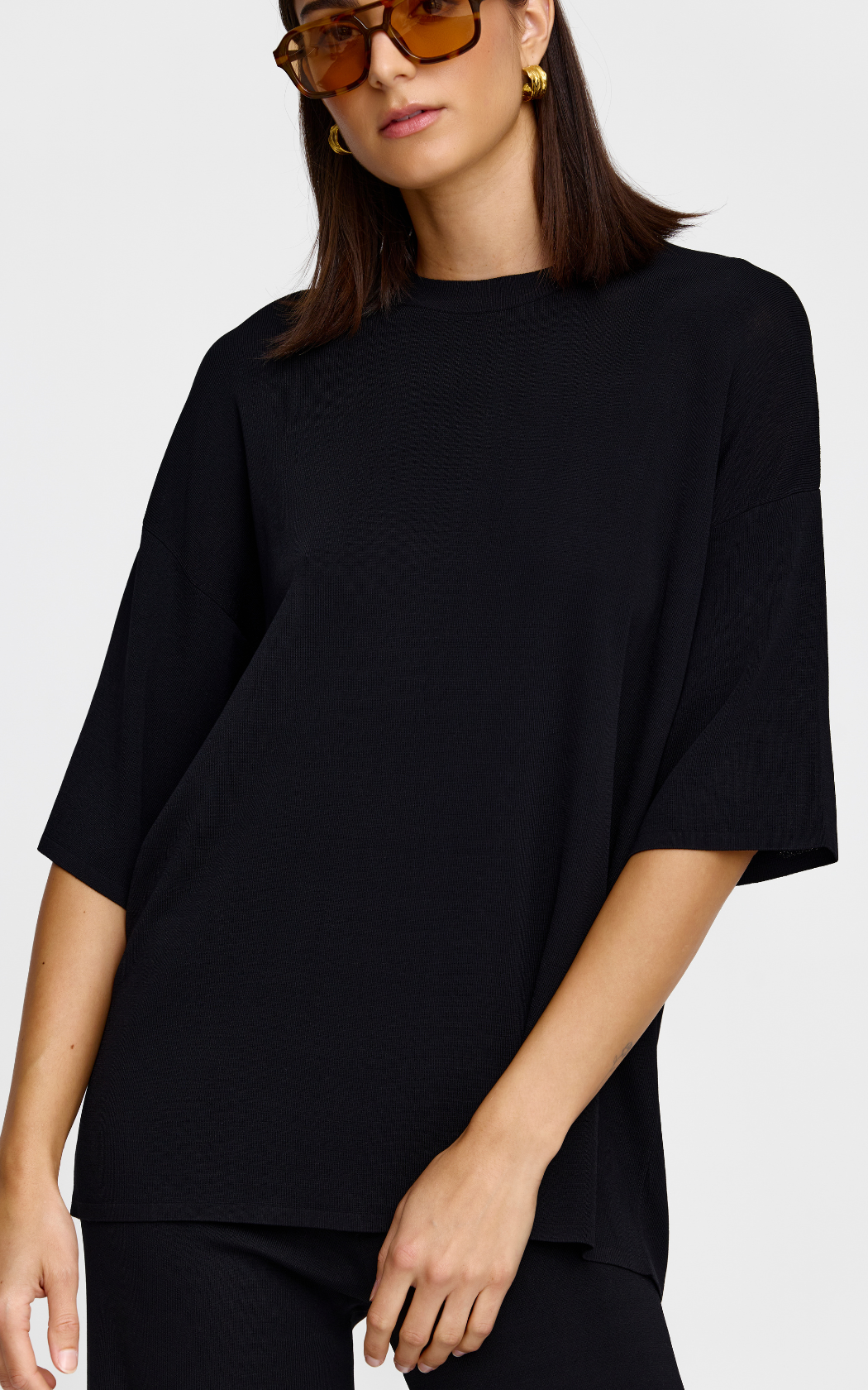 Camden Knit Tee - Black