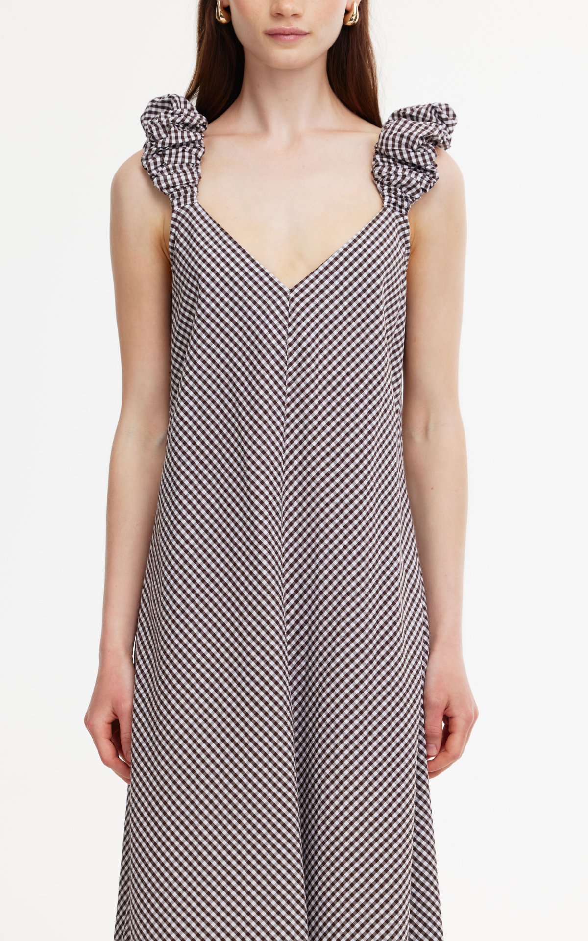 Scrunchie Slip - Chocolate Gingham