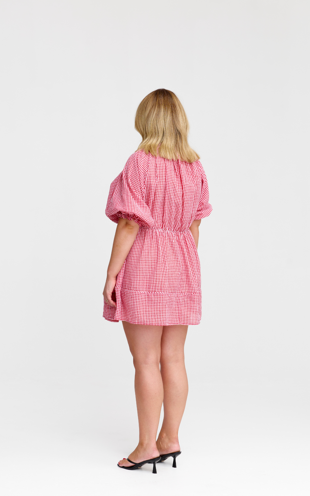 Pia Mini Dress - Red Gingham