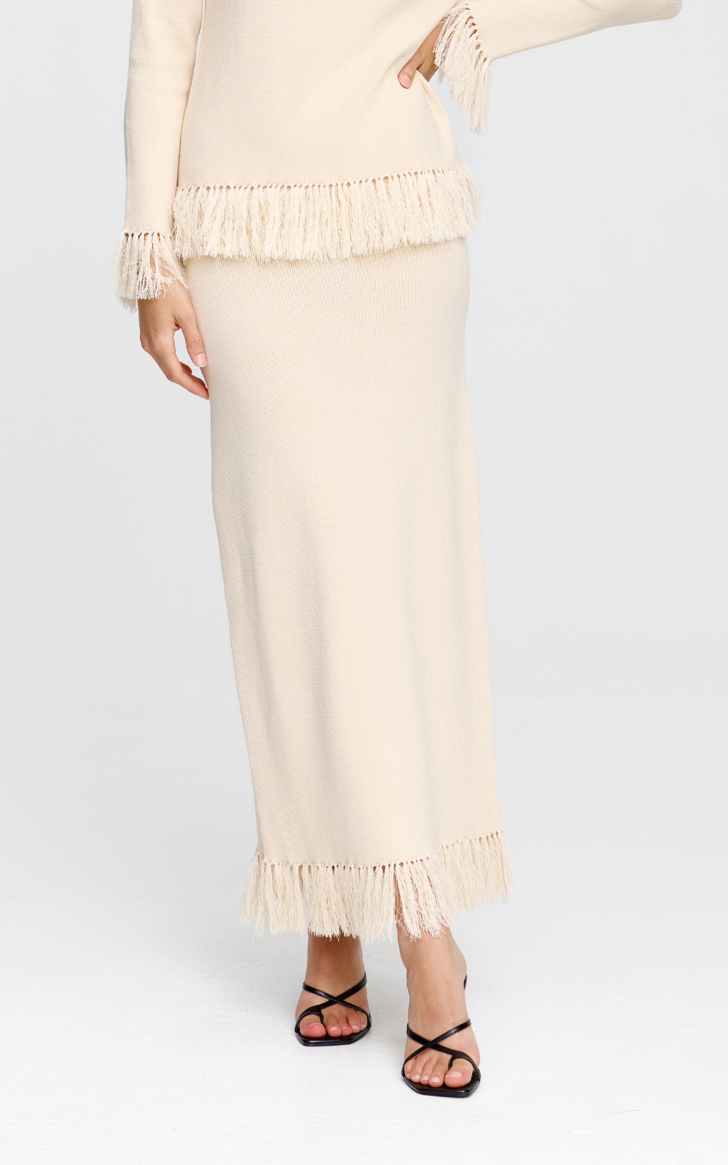 Marigold Knit Skirt - Natural