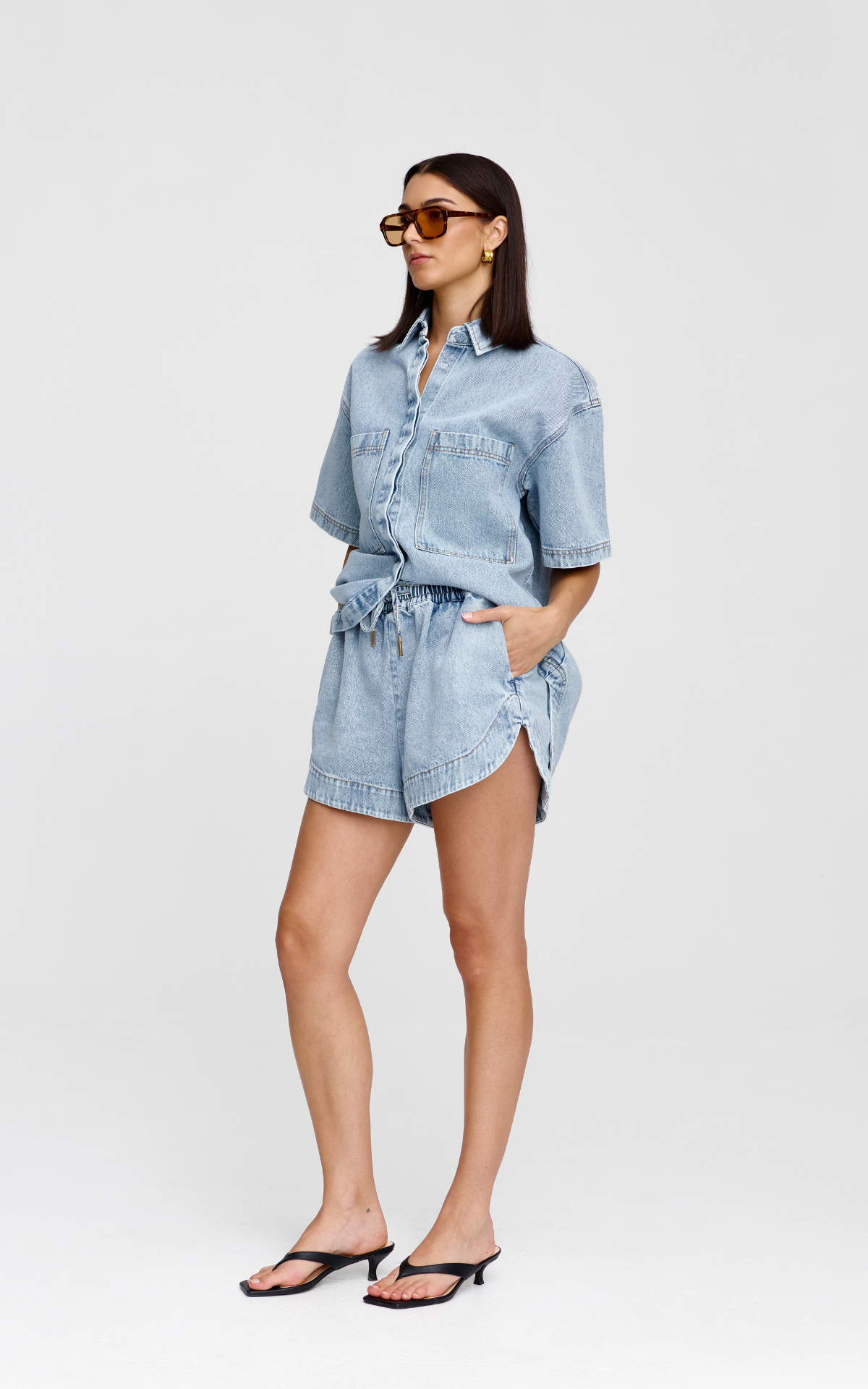Juniper Short - Light Wash Denim