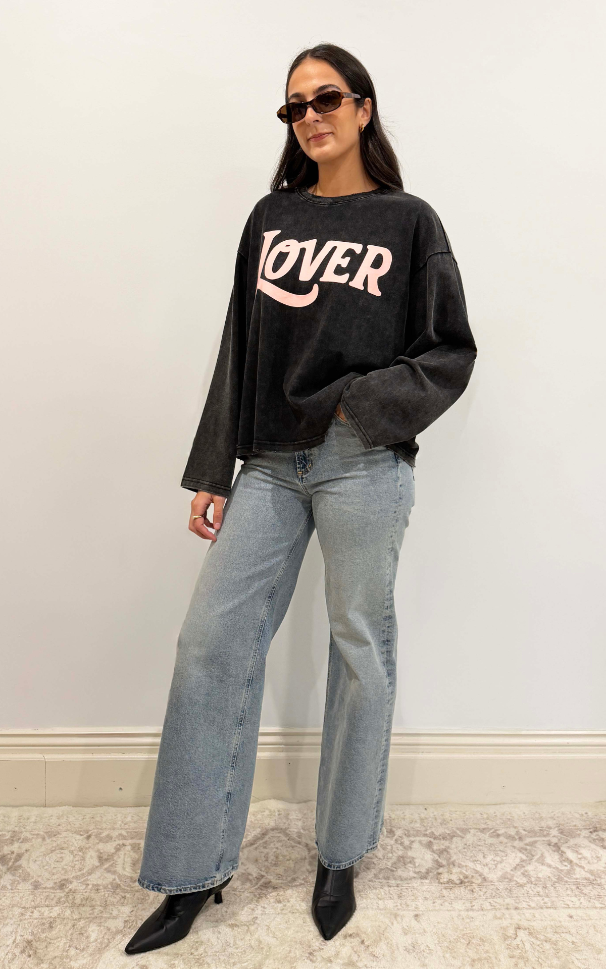 Lover Tee - Charcoal
