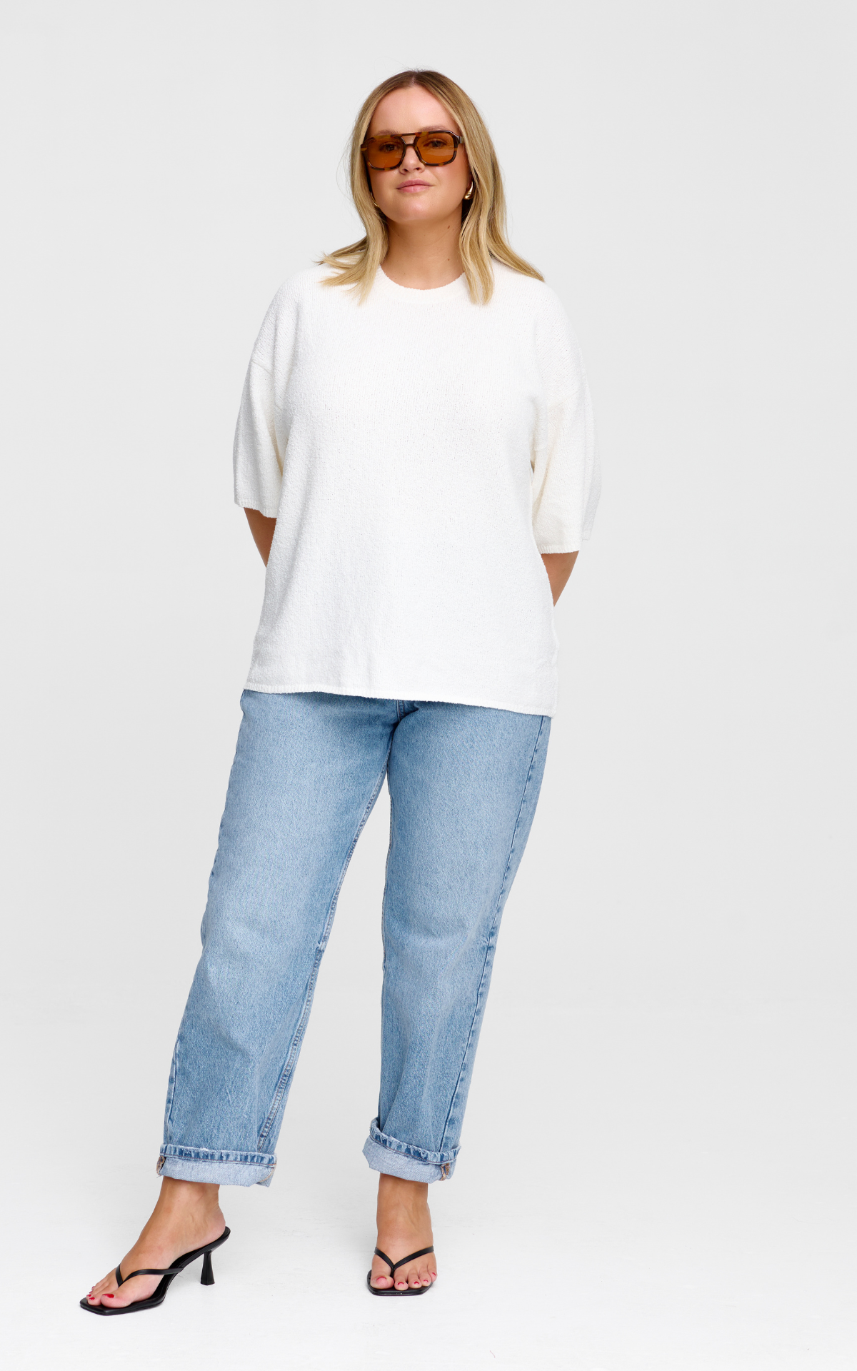 Camden Knit Tee - Ivory