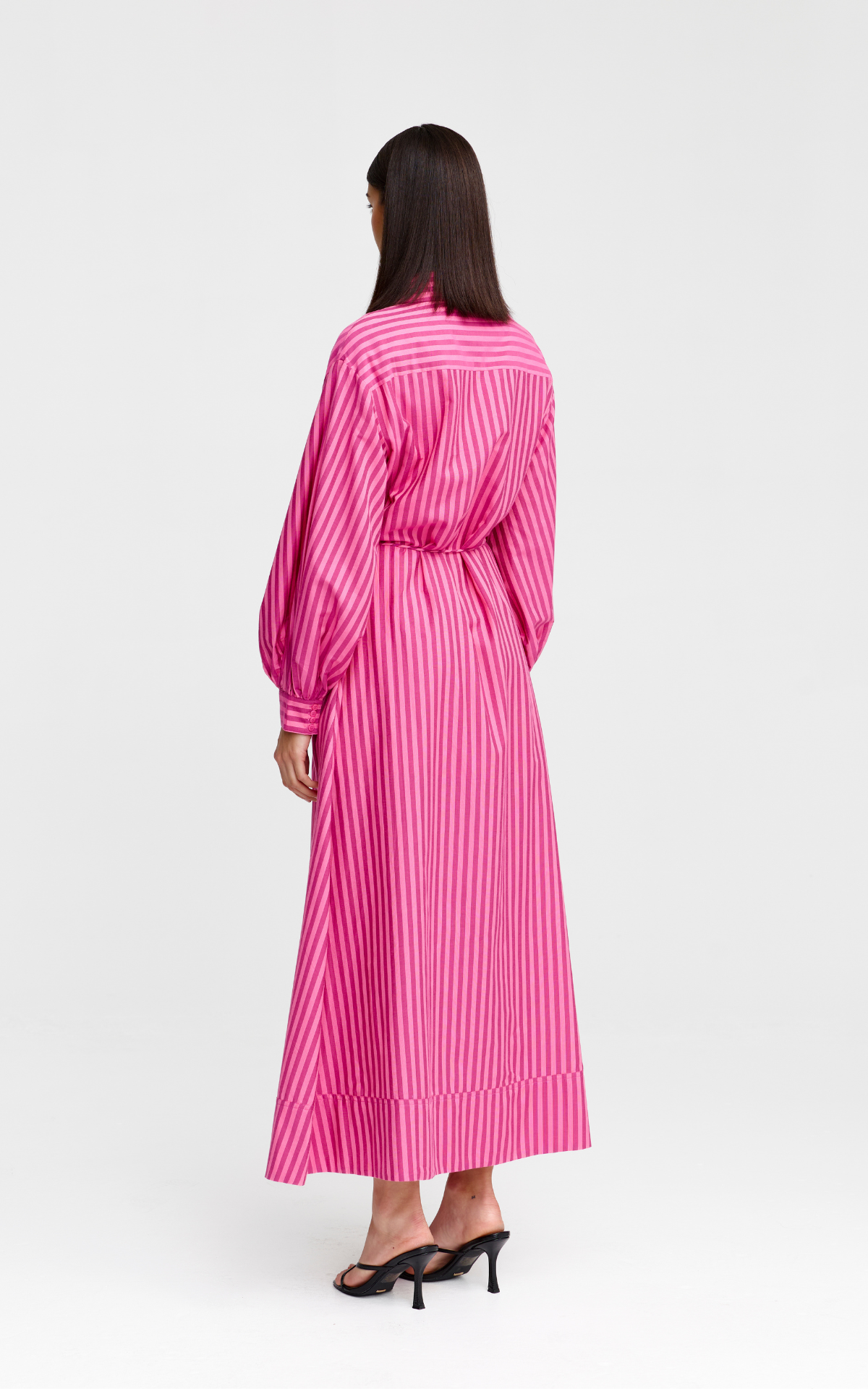 Laurel Dress - Raspberry Stripe
