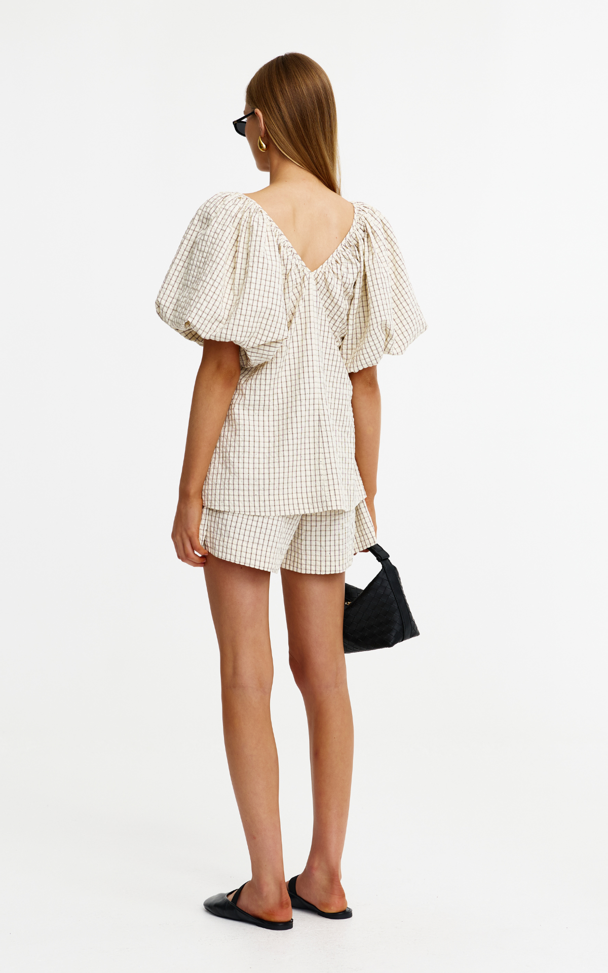 Laney Short - Rhinestone Gingham