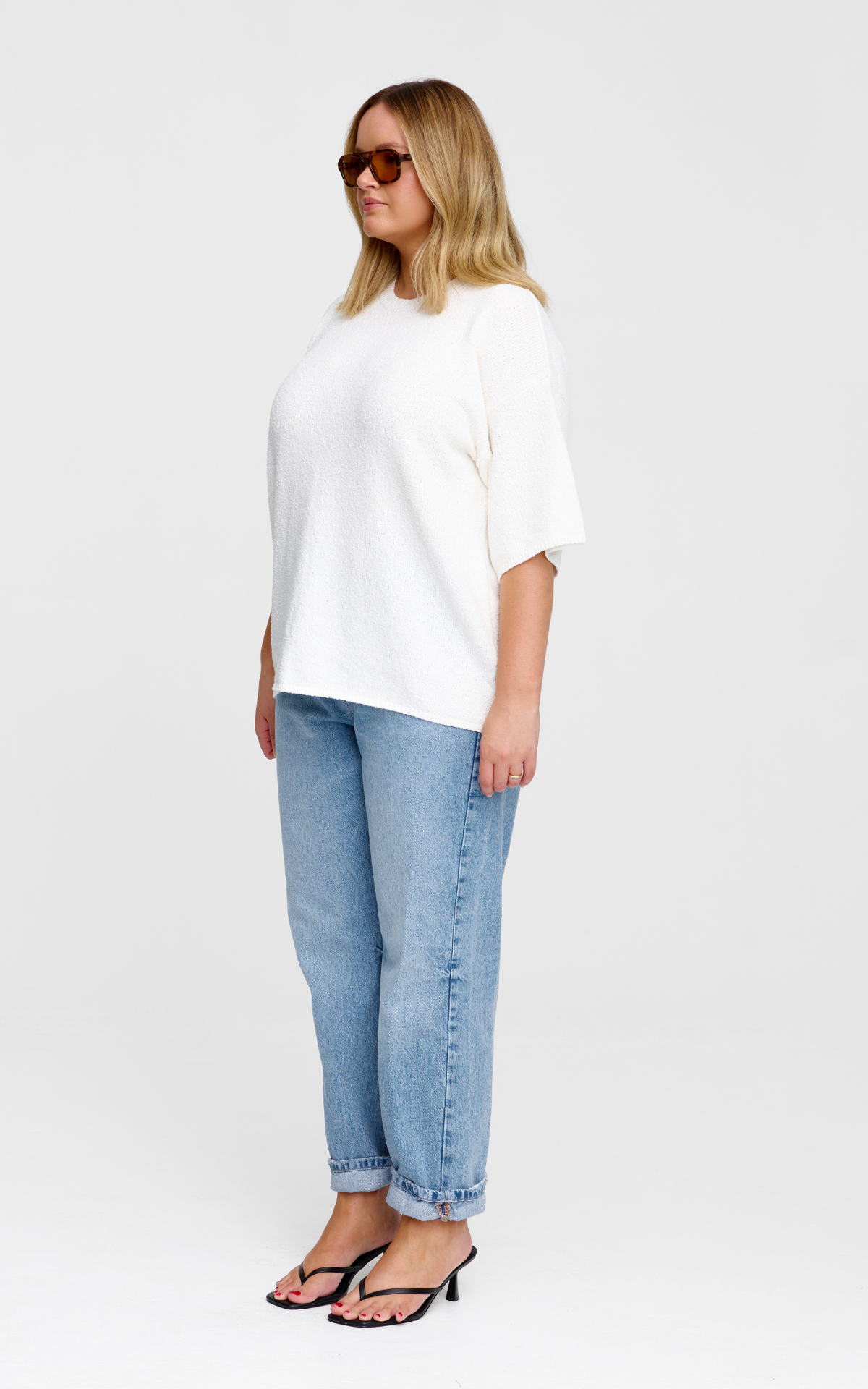 Camden Knit Tee - Ivory