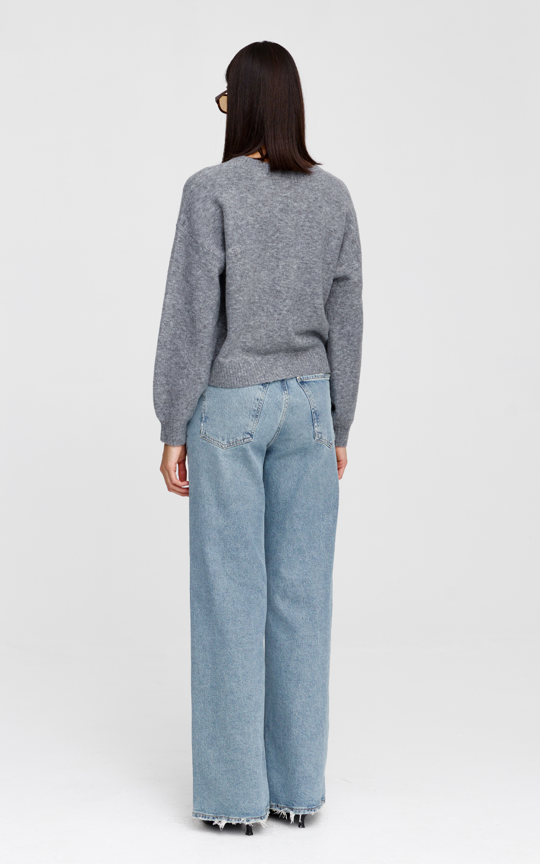 Goldie Cardigan - Grey Marle