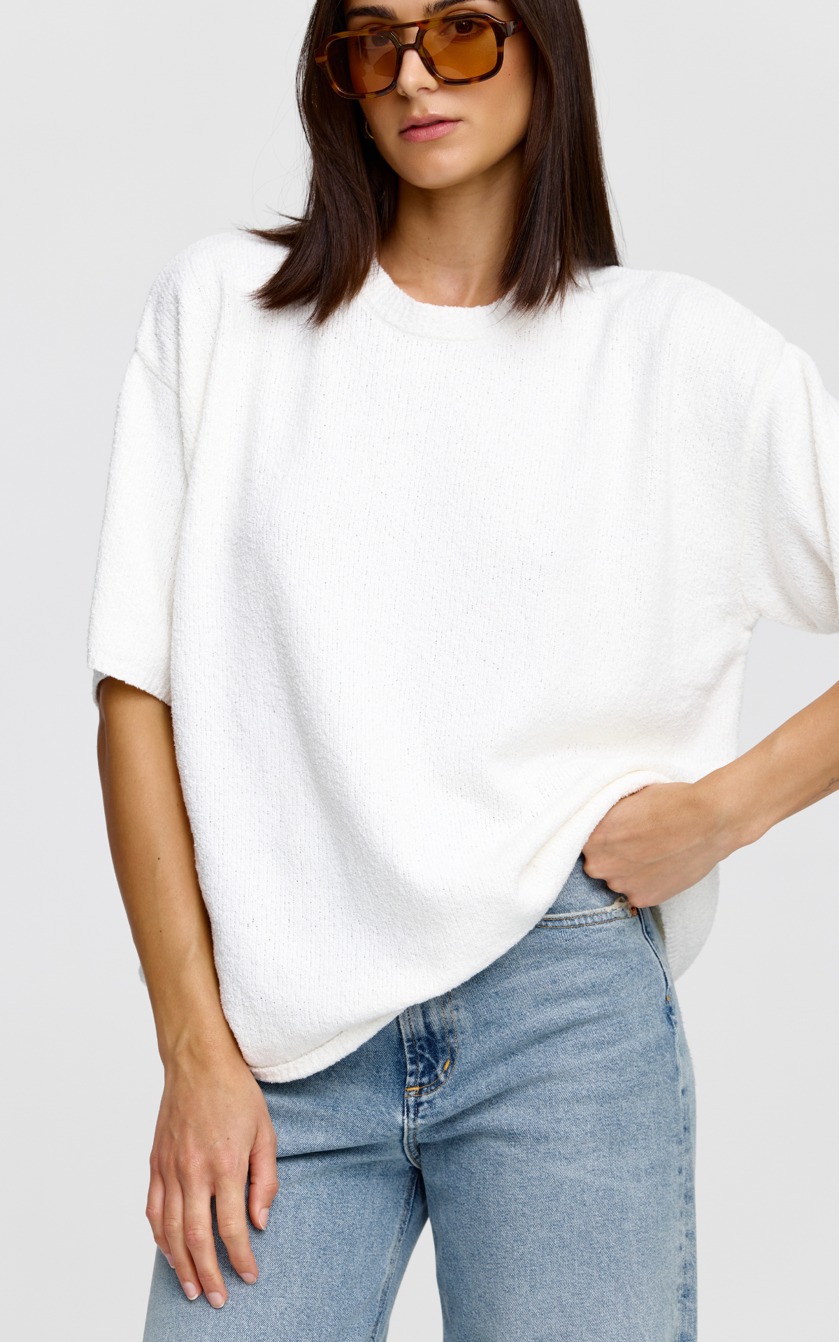 Camden Knit Tee - Ivory