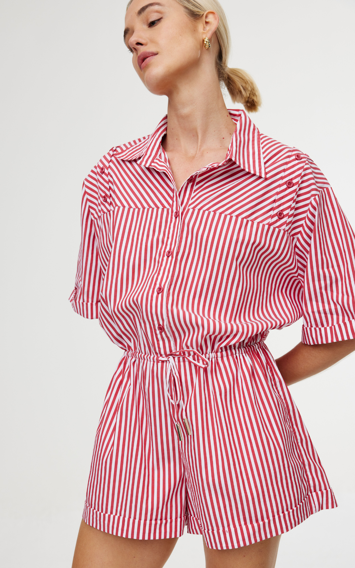 Lucia Playsuit - Fiesta Stripe