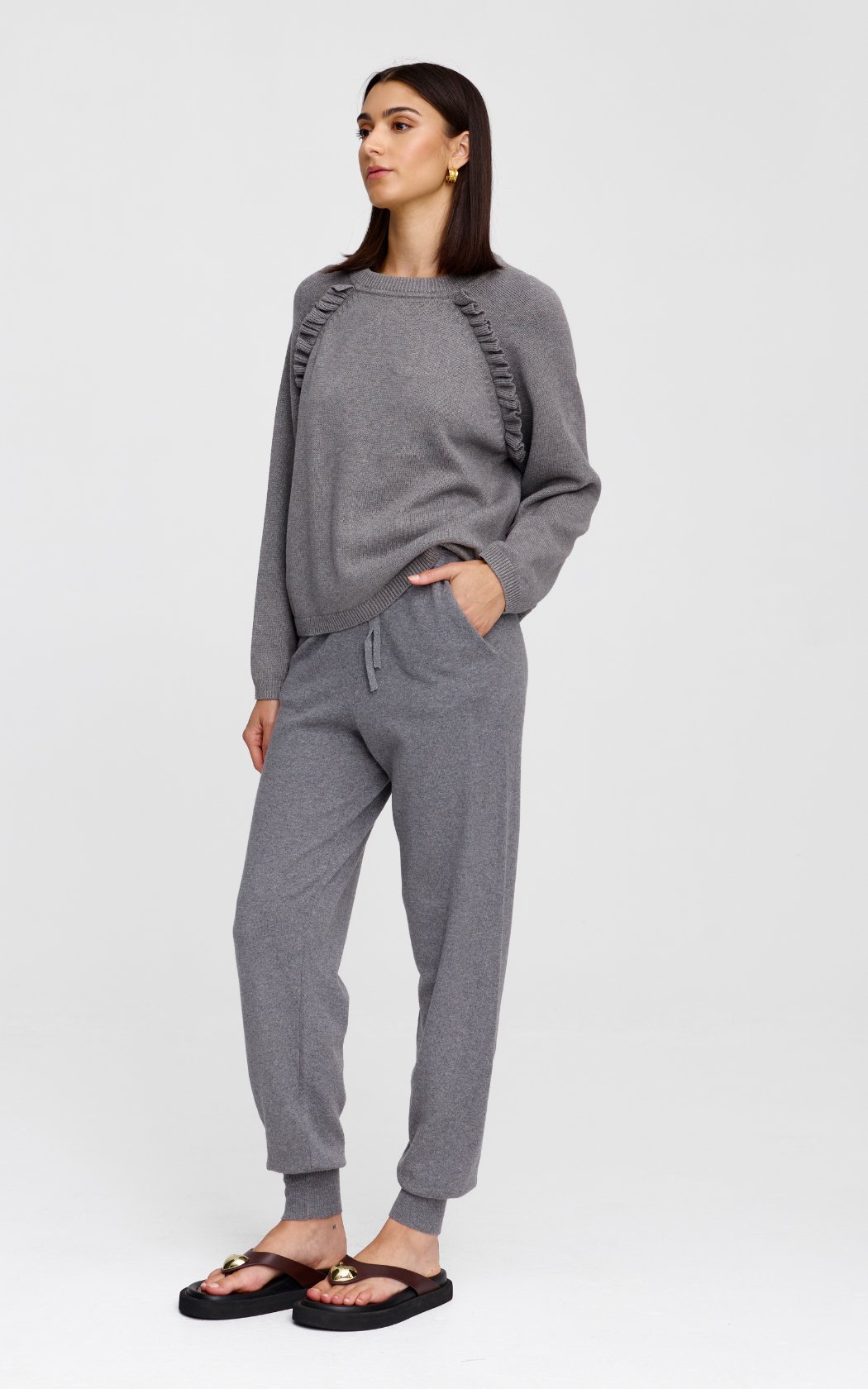 Chloe Jumper - Grey Marle