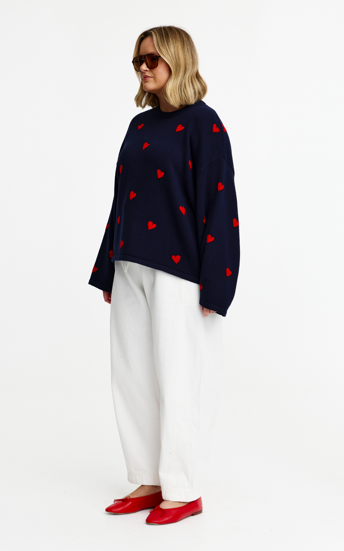 Flora Knit - Navy
