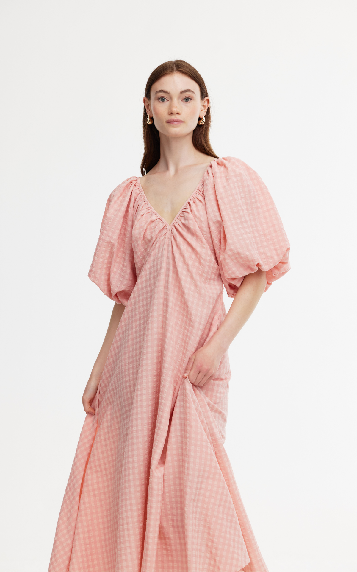 Mimi Dress - Blush Gingham