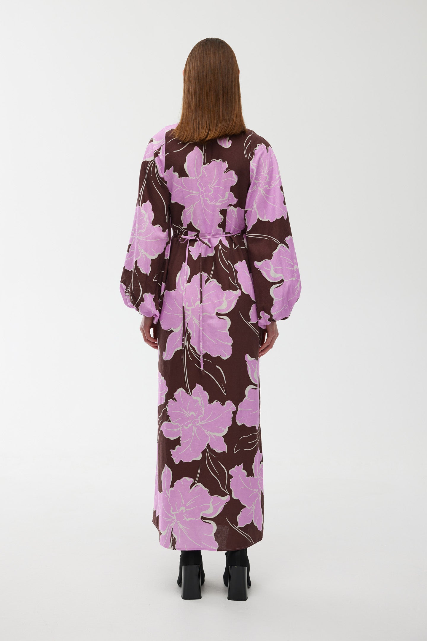 Ines Wrap Dress Maxi - Magnolia Bloom